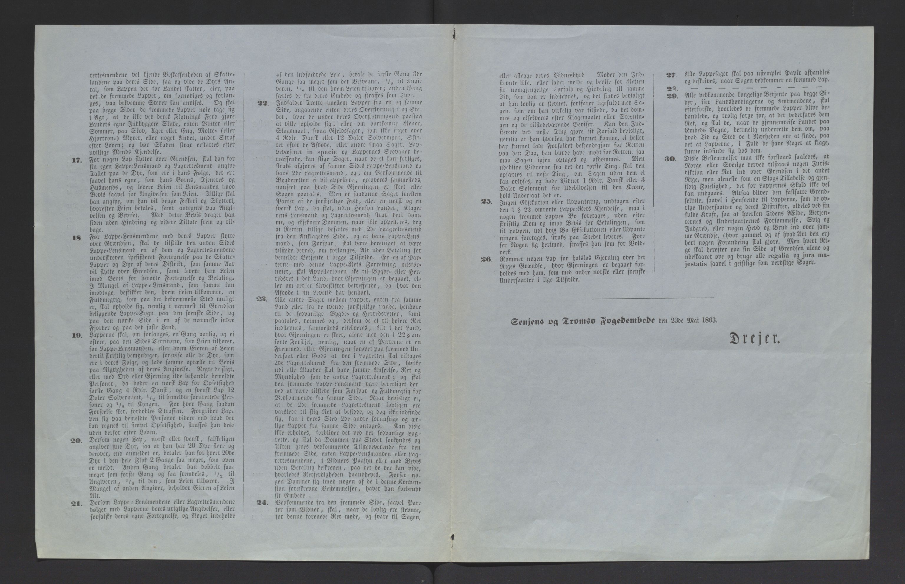 Fylkesmannen i Troms, SATØ/S-0001/A7.46/L2460/0001: Samiske saker / Lappevesenet - årsberetninger, 1867-1877, s. 28