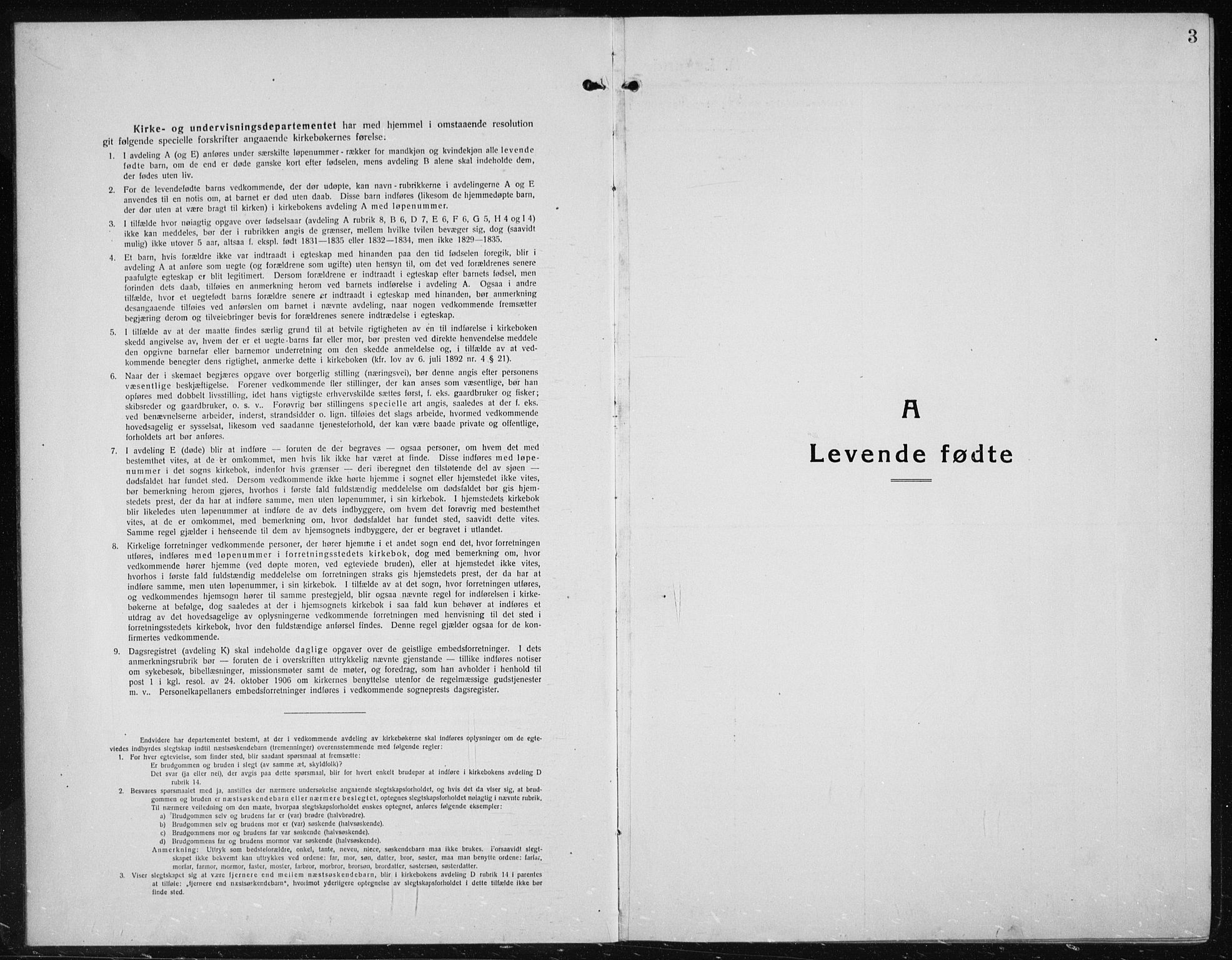 Nannestad prestekontor Kirkebøker, SAO/A-10414a/G/Gc/L0002: Klokkerbok nr. III 2, 1917-1940, s. 3