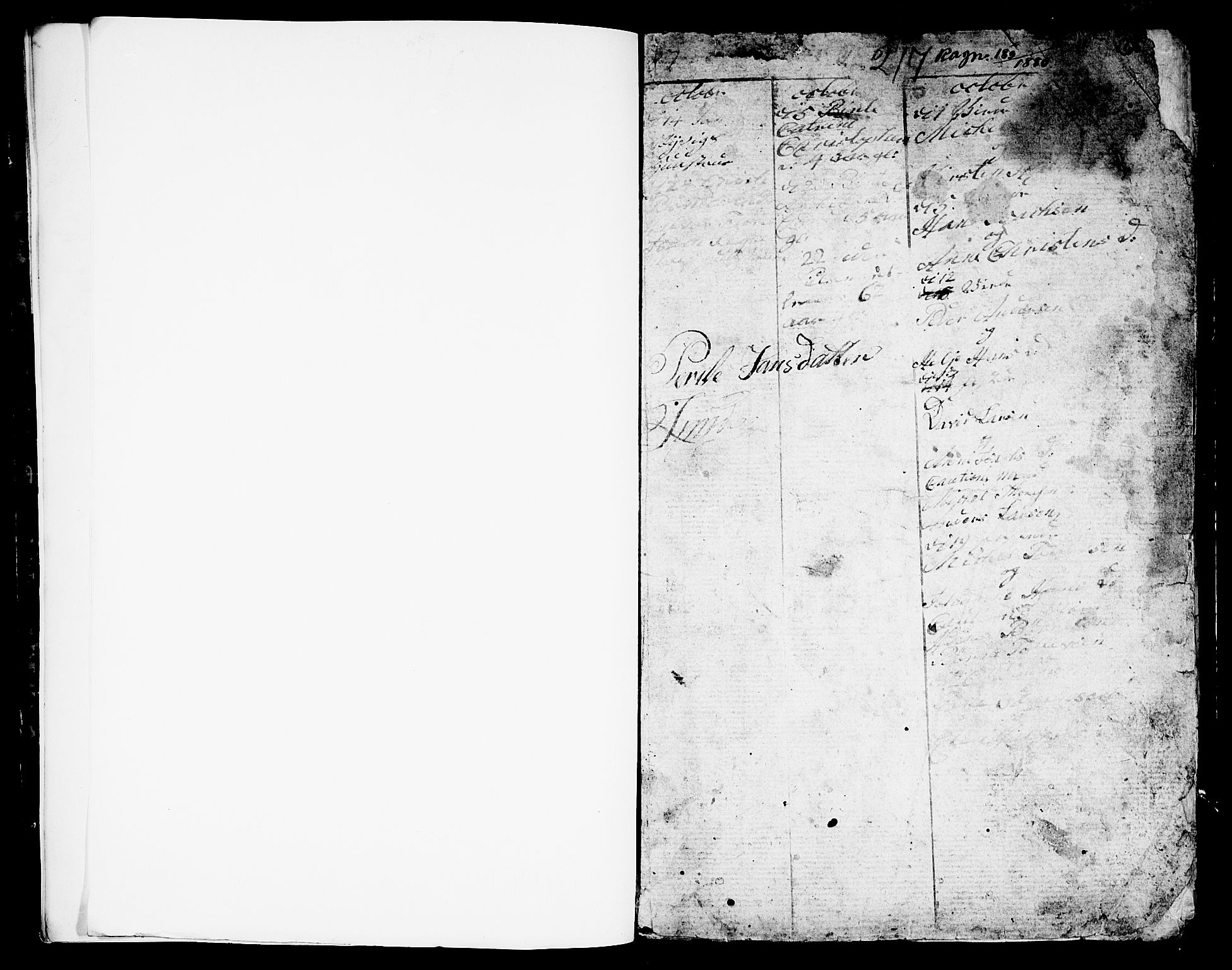 Hedrum kirkebøker, AV/SAKO-A-344/G/Ga/L0001: Klokkerbok nr. I 1, 1787-1802, s. 1