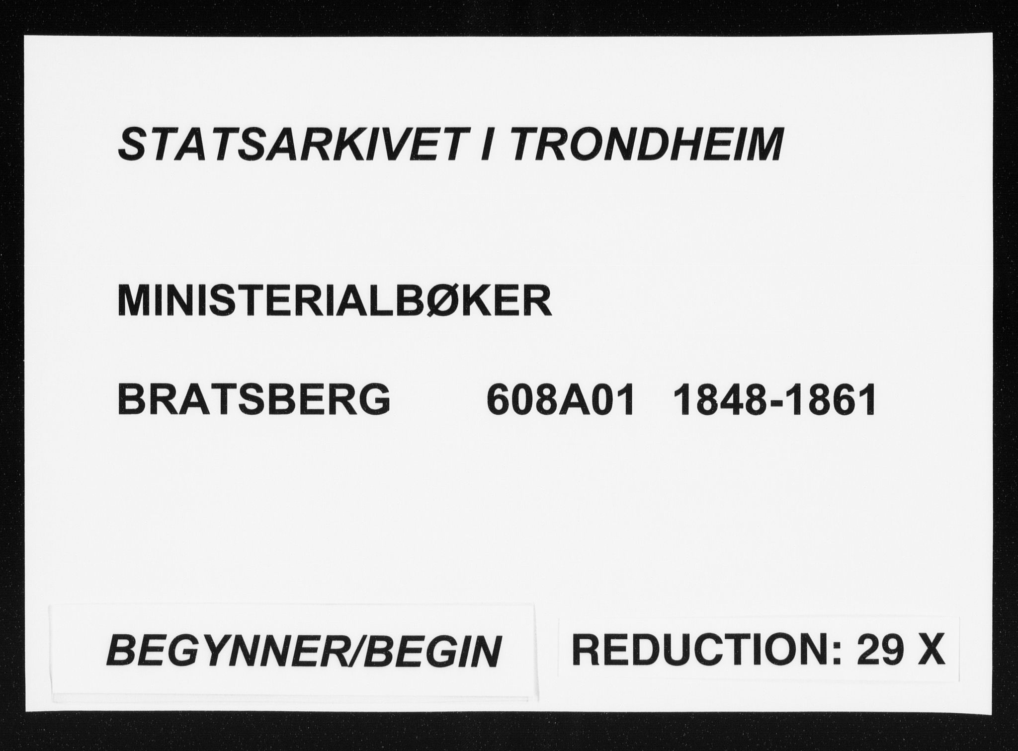 Ministerialprotokoller, klokkerbøker og fødselsregistre - Sør-Trøndelag, AV/SAT-A-1456/608/L0332: Ministerialbok nr. 608A01, 1848-1861