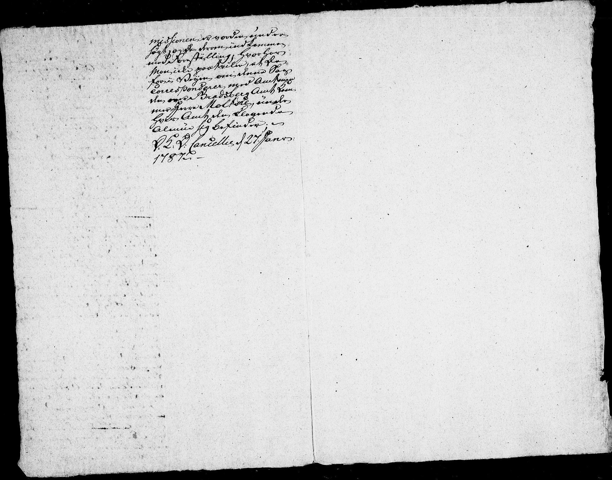 Danske Kanselli, Skapsaker, AV/RA-EA-4061/F/L0096: Skap 16, pakke 7 II, 1787, s. 63