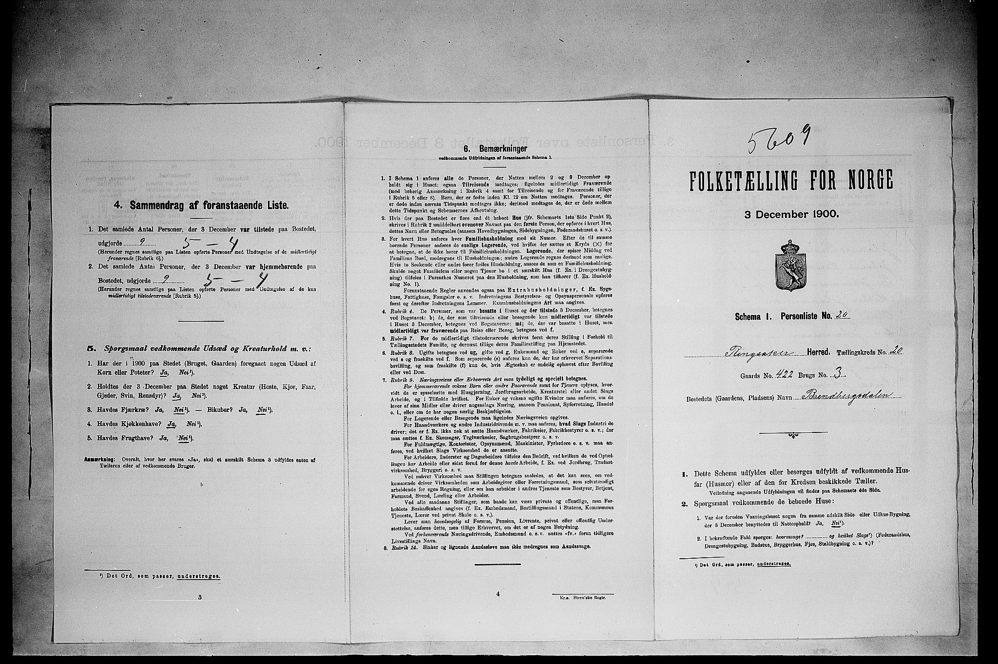 SAH, Folketelling 1900 for 0412 Ringsaker herred, 1900, s. 3591