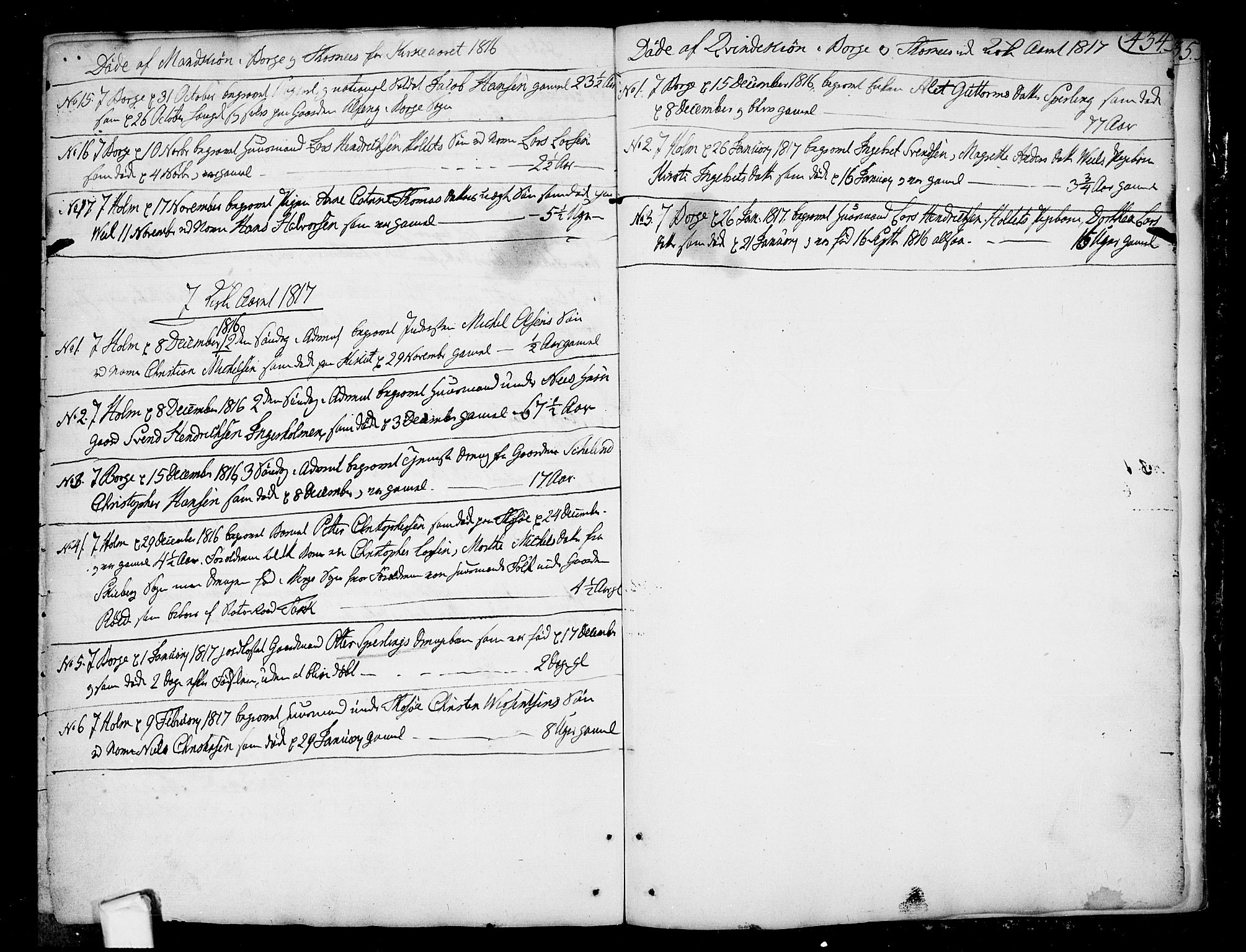 Borge prestekontor Kirkebøker, SAO/A-10903/F/Fa/L0002: Ministerialbok nr. I 2, 1791-1817, s. 434
