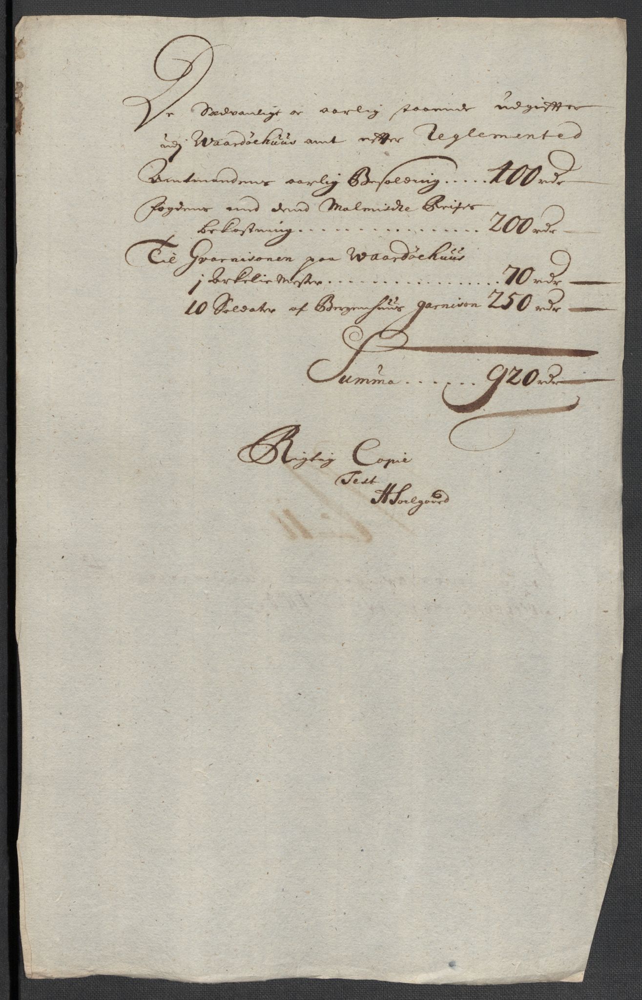 Rentekammeret inntil 1814, Reviderte regnskaper, Fogderegnskap, AV/RA-EA-4092/R69/L4852: Fogderegnskap Finnmark/Vardøhus, 1701-1704, s. 104