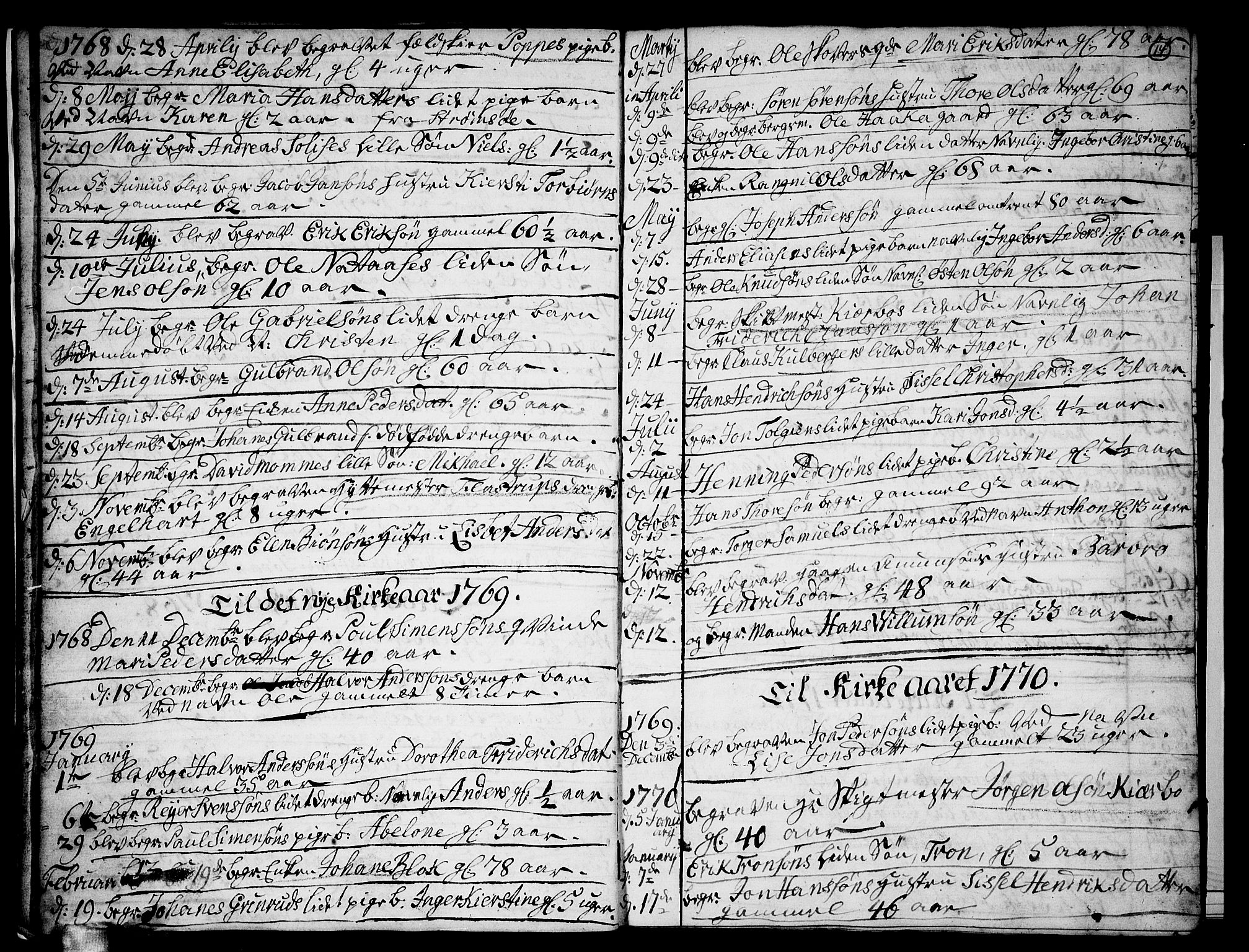 Skoger kirkebøker, AV/SAKO-A-59/G/Gb/L0002: Klokkerbok nr. II 2, 1753-1795, s. 14