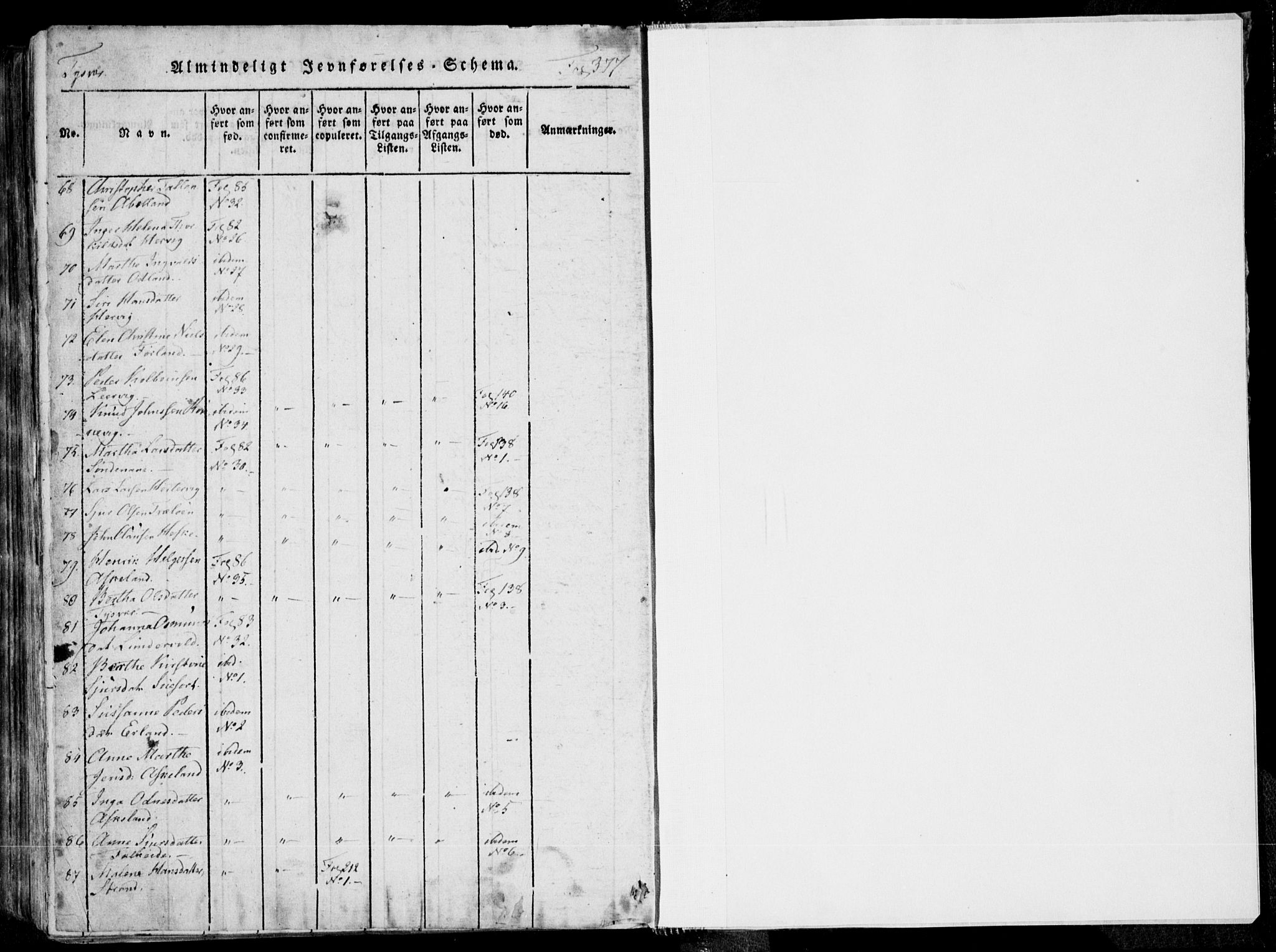 Skjold sokneprestkontor, SAST/A-101847/H/Ha/Haa/L0004: Ministerialbok nr. A 4 /1, 1815-1830
