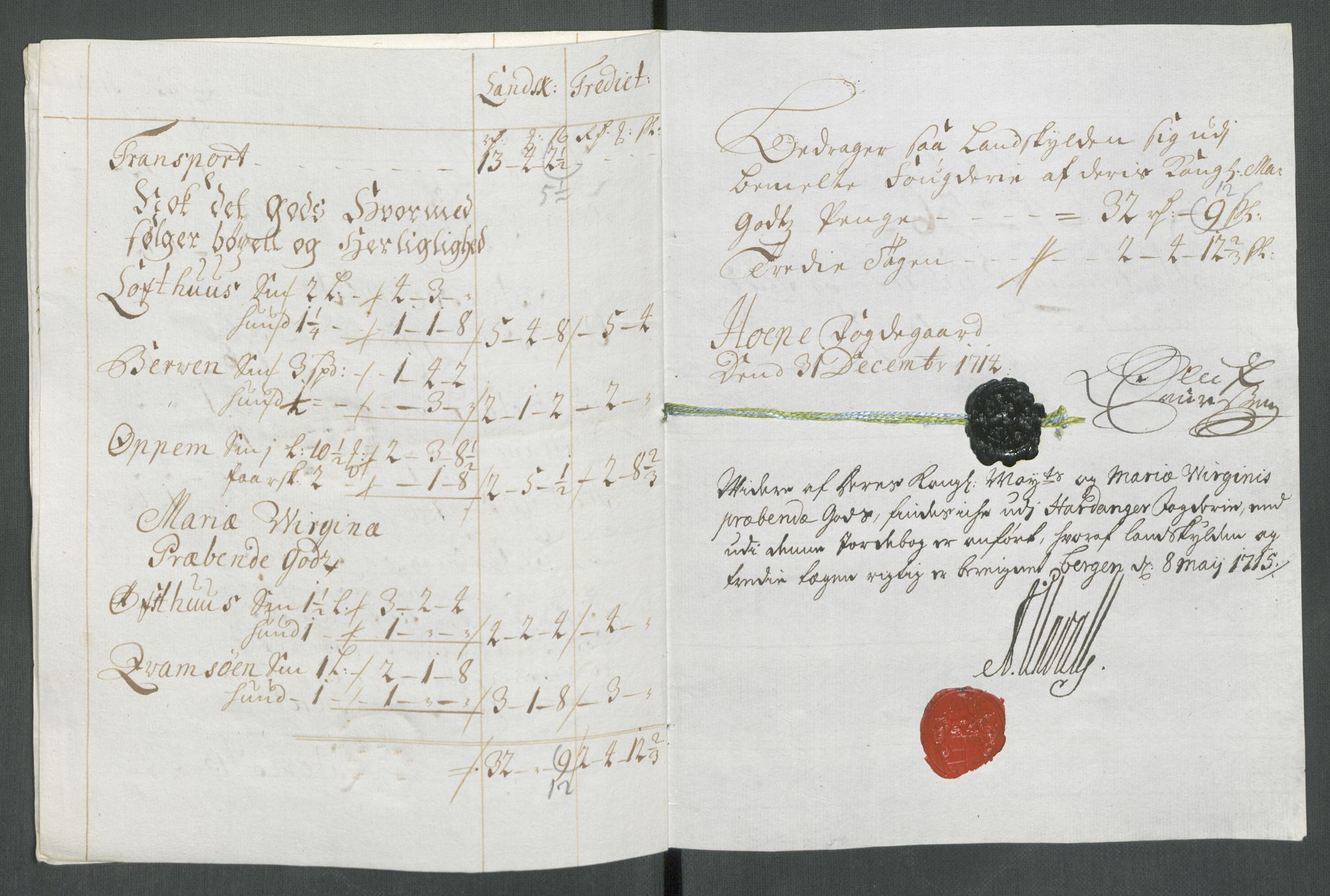 Rentekammeret inntil 1814, Reviderte regnskaper, Fogderegnskap, AV/RA-EA-4092/R48/L2990: Fogderegnskap Sunnhordland og Hardanger, 1714, s. 278