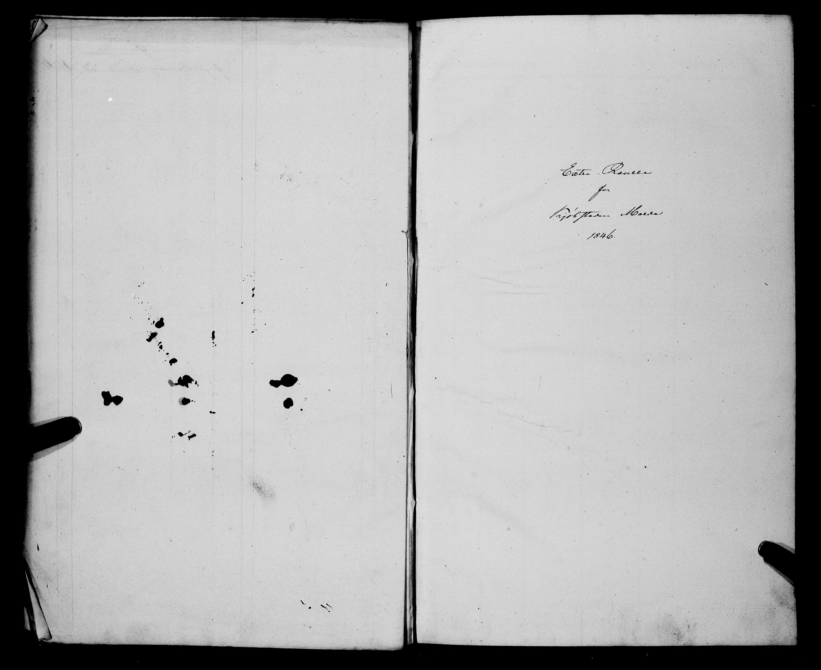 Sjøinnrulleringen - Trondhjemske distrikt, AV/SAT-A-5121/01/L0309/0001: -- / Hovedrulle og ekstrarulle for Molde, 1846