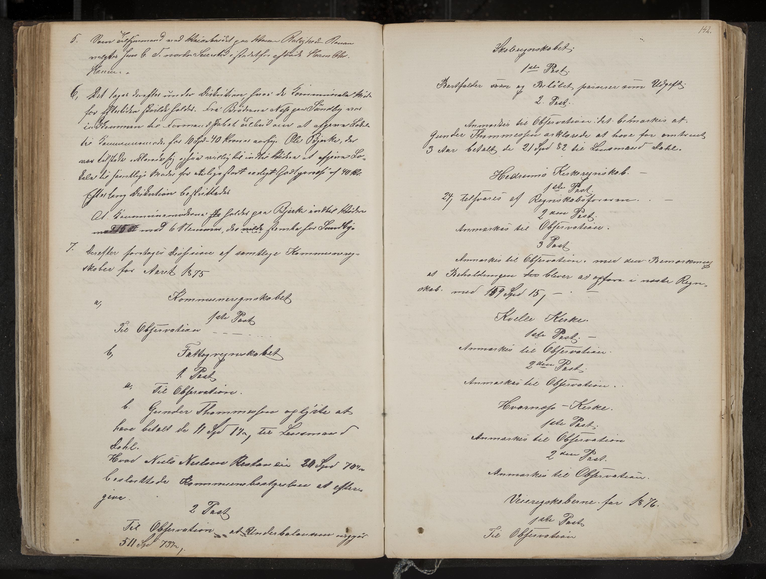 Hedrum formannskap og sentraladministrasjon, IKAK/0727021/A/Aa/L0003: Møtebok, 1867-1888, s. 142