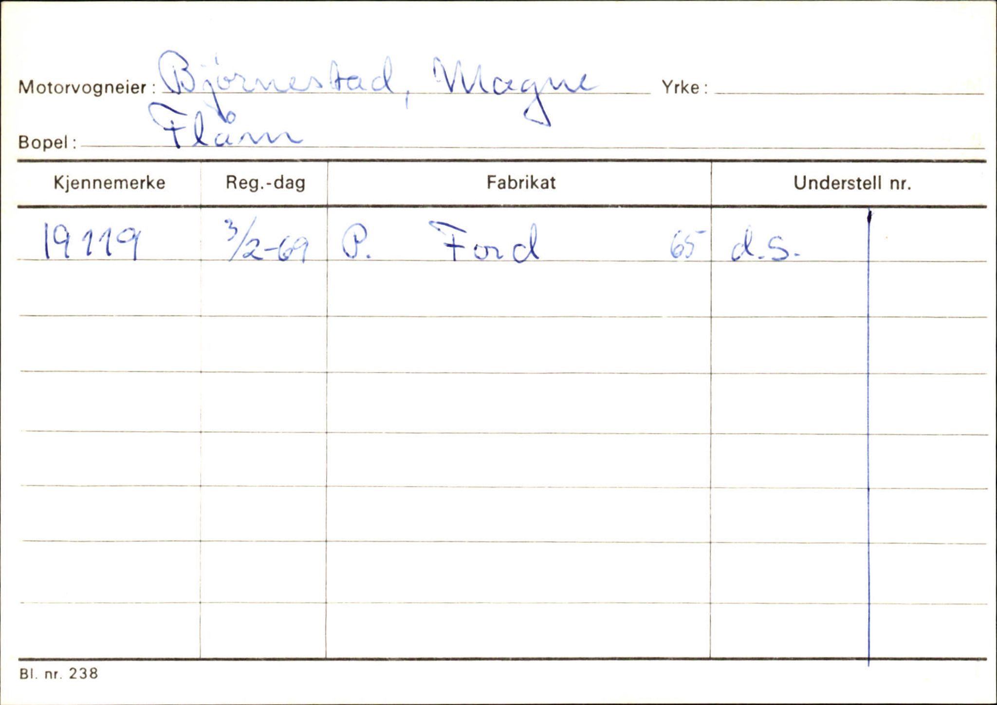 Statens vegvesen, Sogn og Fjordane vegkontor, AV/SAB-A-5301/4/F/L0125: Eigarregister Sogndal V-Å. Aurland A-Å. Fjaler A-N, 1945-1975, s. 475