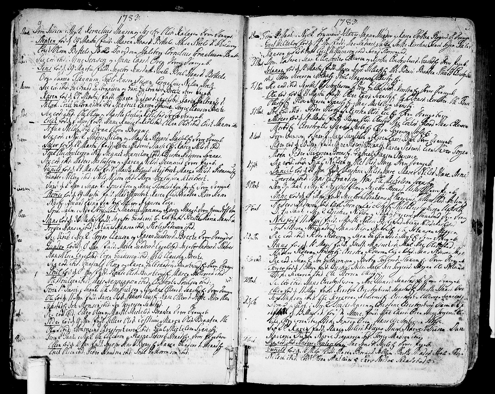 Modum kirkebøker, AV/SAKO-A-234/F/Fa/L0003: Ministerialbok nr. 3, 1783-1819, s. 4-5