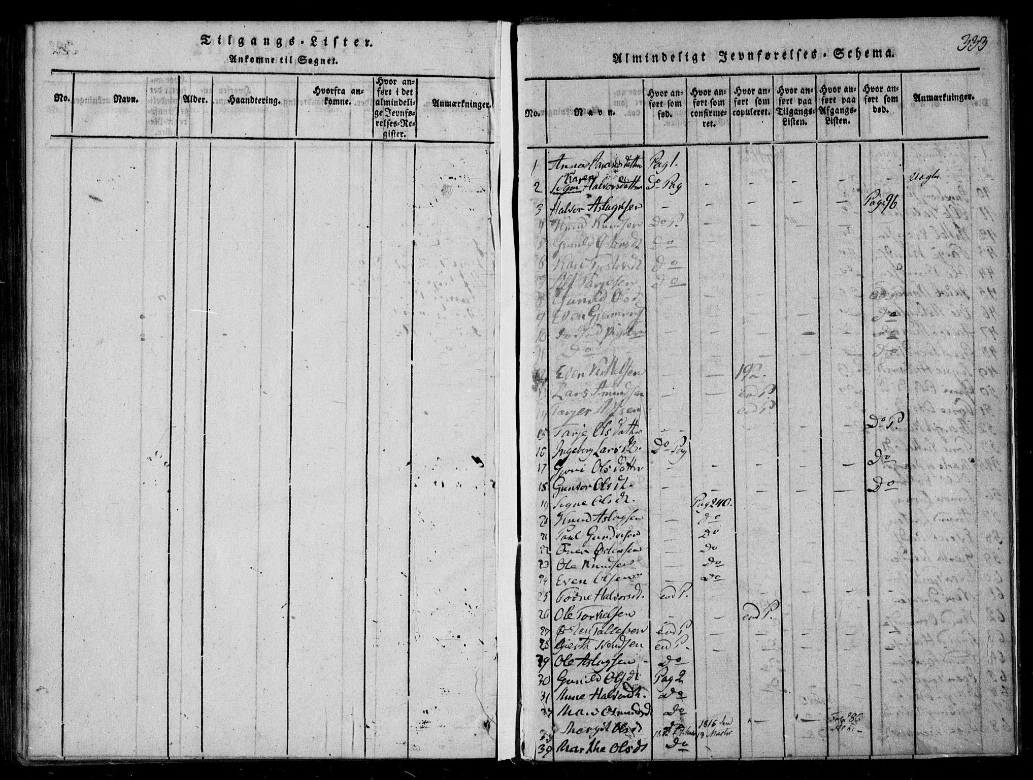 Lårdal kirkebøker, SAKO/A-284/F/Fb/L0001: Ministerialbok nr. II 1, 1815-1860, s. 333