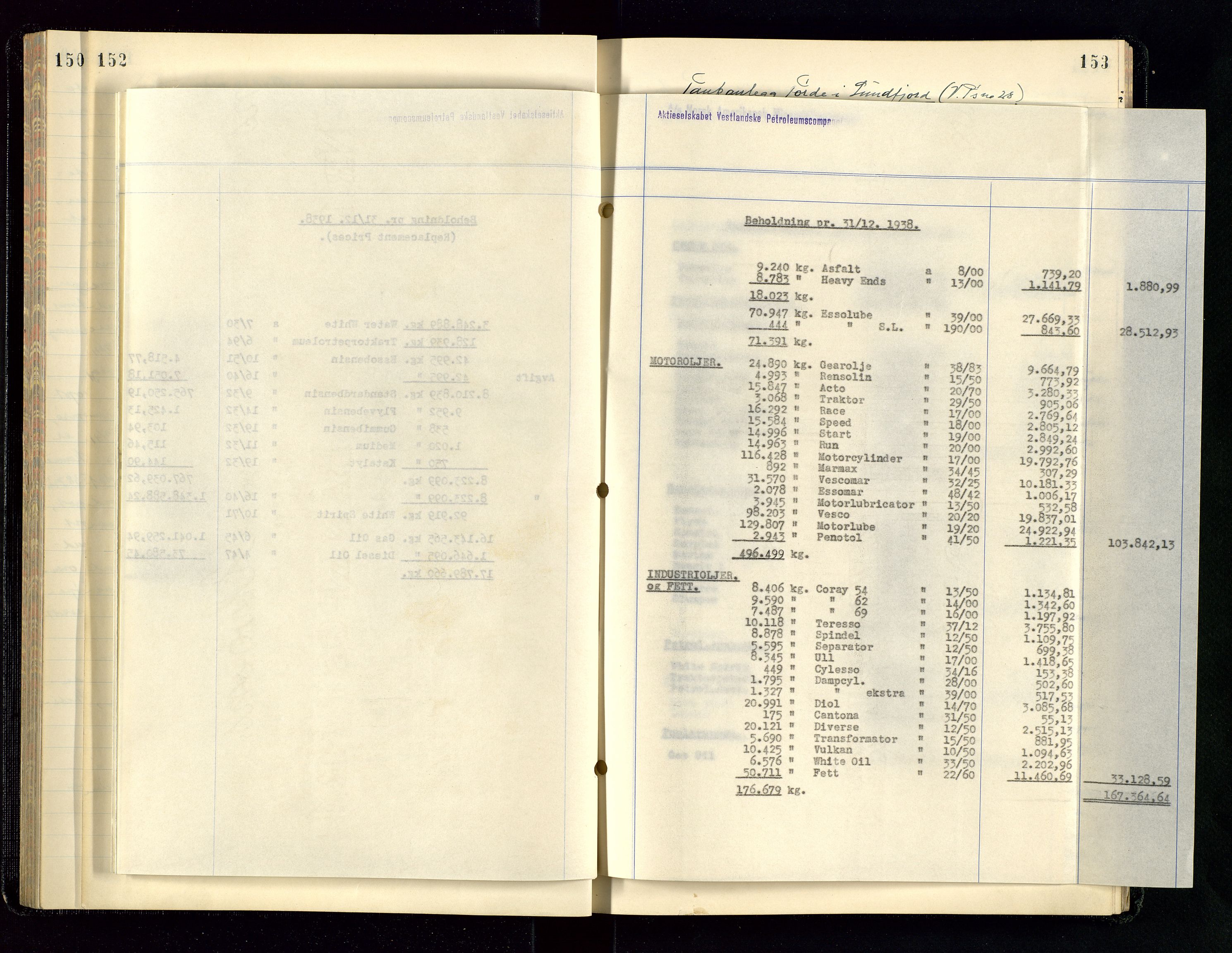 PA 1534 - Østlandske Petroleumscompagni A/S, AV/SAST-A-101954/A/Aa/L0004/0003: Direksjonsprotokoller / Den Administrerende Direksjon alle selskaper (referatprotokoll), 1936-1943