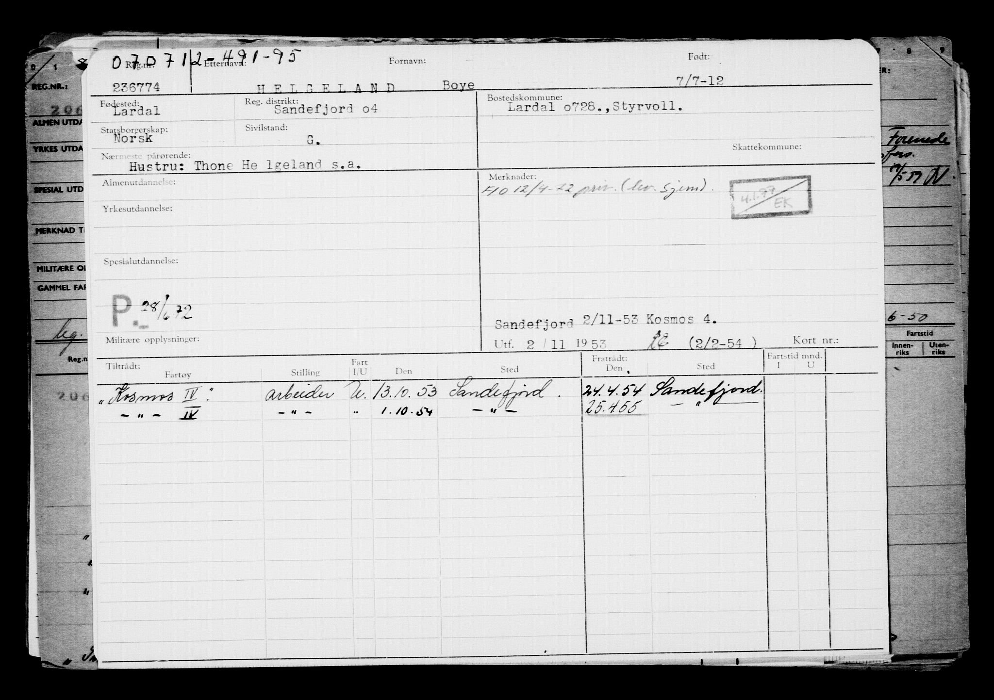 Direktoratet for sjømenn, AV/RA-S-3545/G/Gb/L0105: Hovedkort, 1912, s. 656