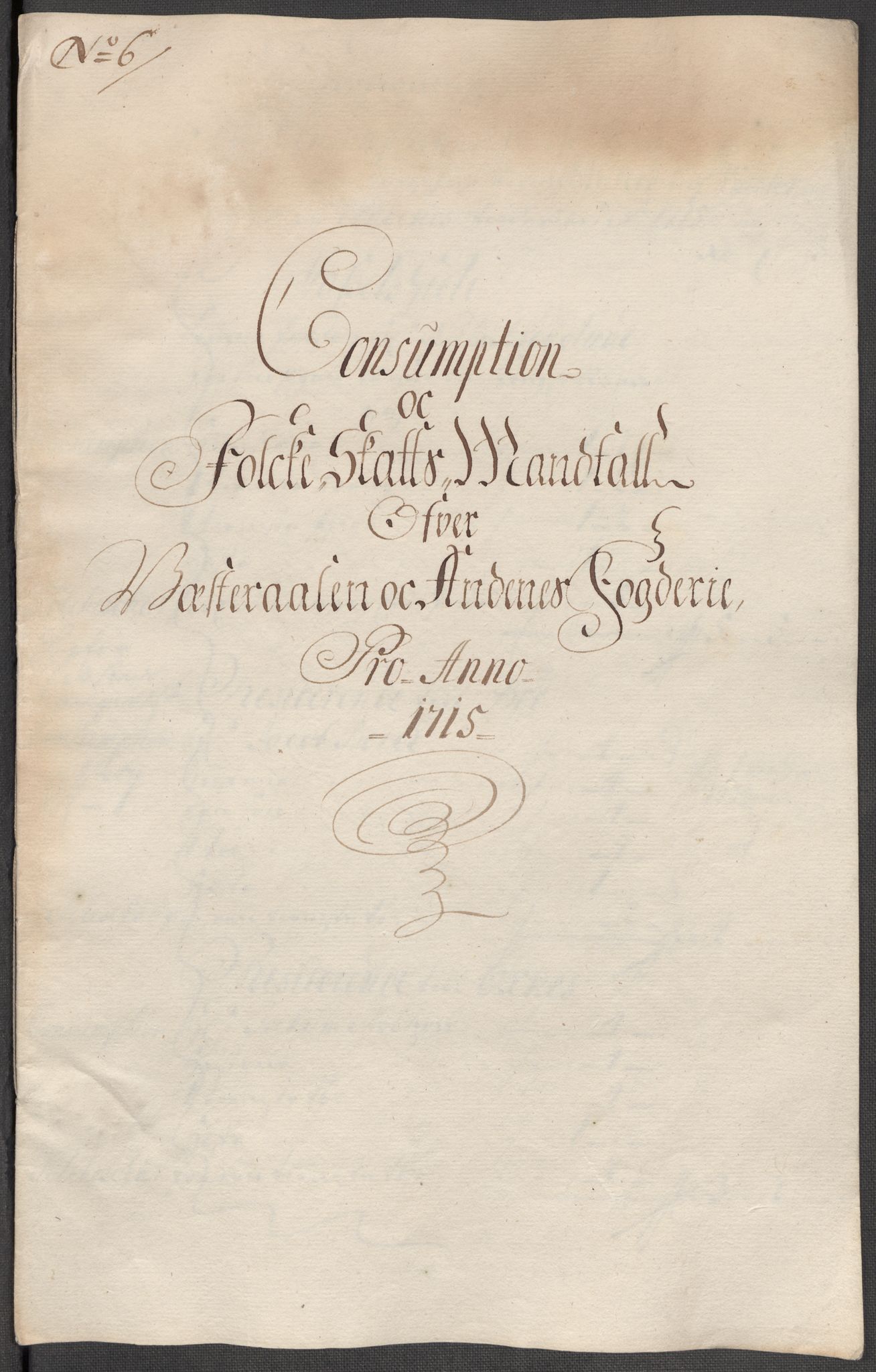 Rentekammeret inntil 1814, Reviderte regnskaper, Fogderegnskap, RA/EA-4092/R67/L4681: Fogderegnskap Vesterålen, Andenes og Lofoten, 1715, s. 79