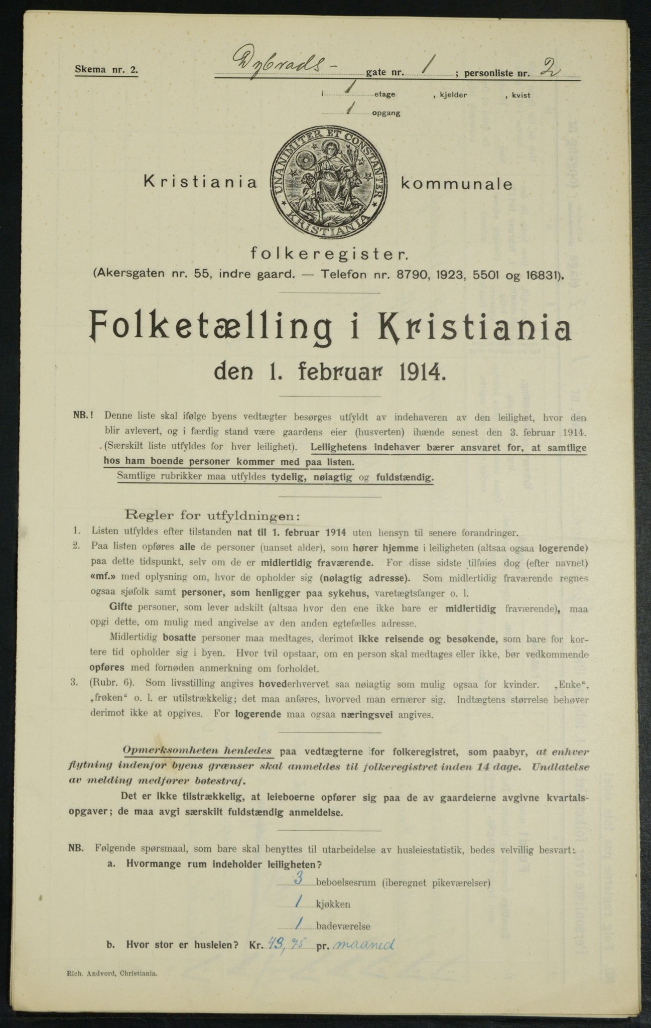 OBA, Kommunal folketelling 1.2.1914 for Kristiania, 1914, s. 17630