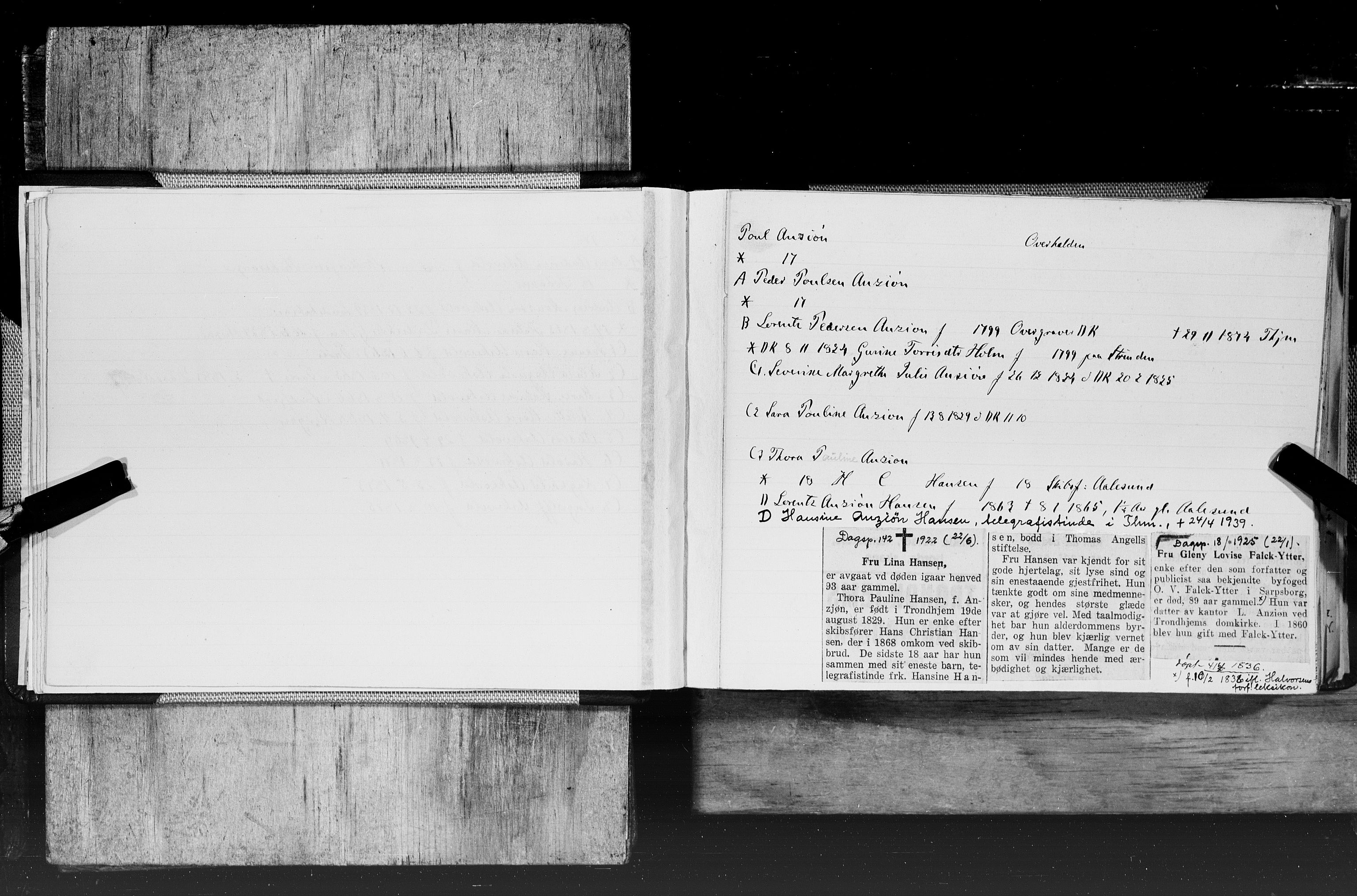 Hornemans samlinger, SAT/PA-X/A/L0017a: A - K, 1600-1886