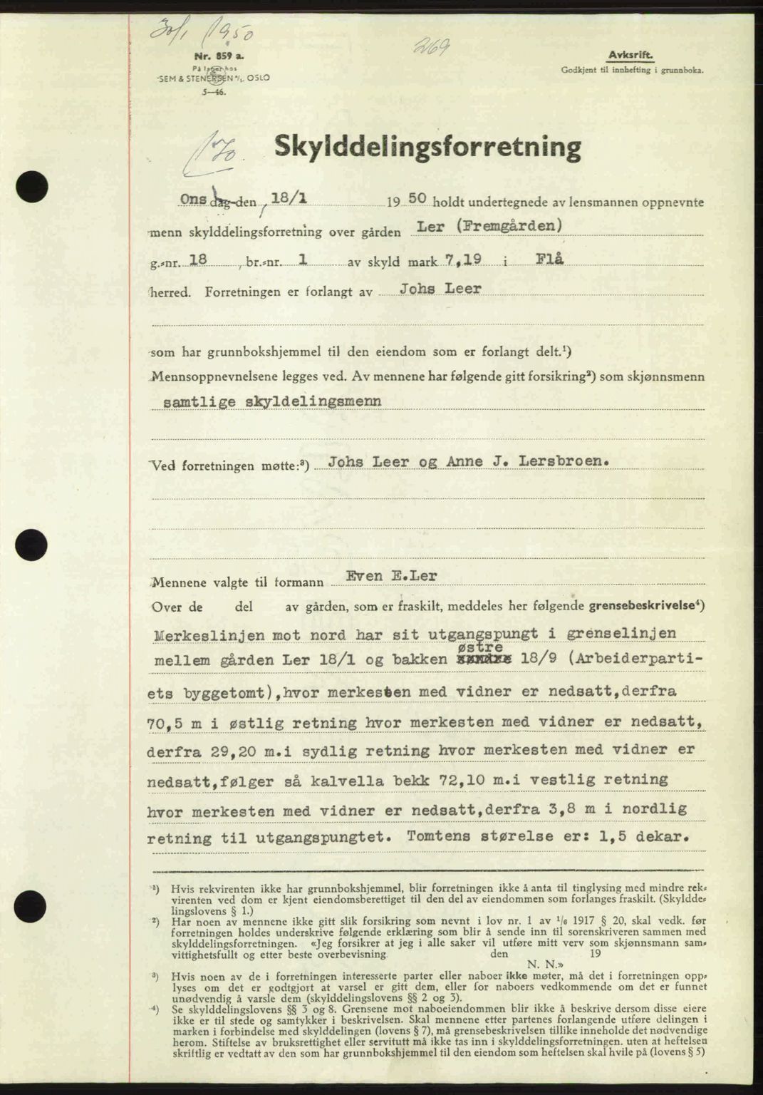 Gauldal sorenskriveri, SAT/A-0014/1/2/2C: Pantebok nr. A9, 1949-1950, Dagboknr: 170/1950