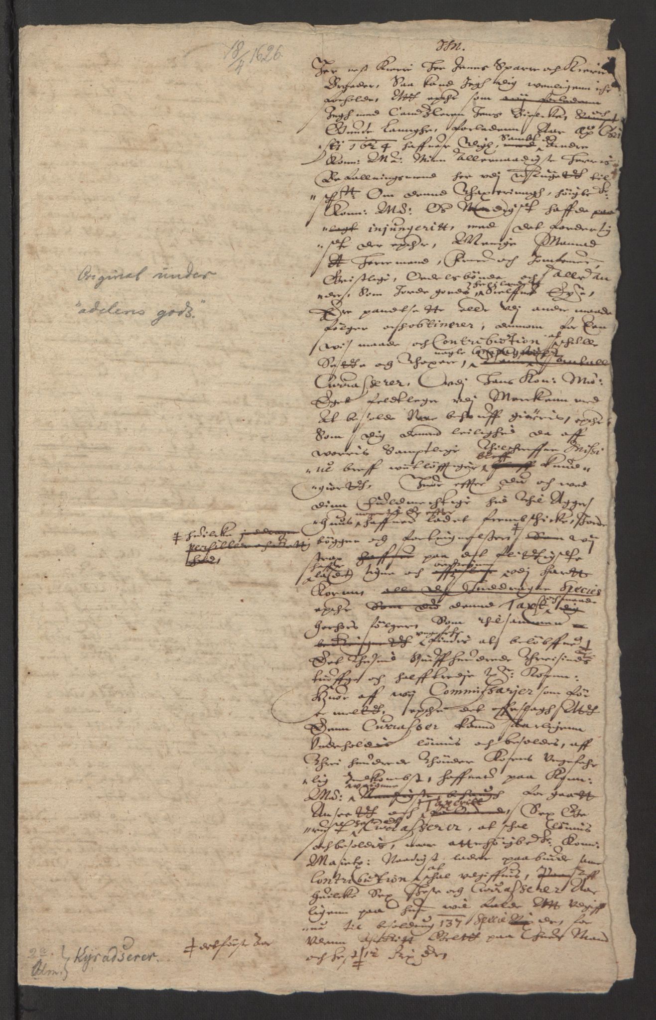 Stattholderembetet 1572-1771, AV/RA-EA-2870/Ek/L0013/0004: Jordebøker til utlikning av rosstjeneste 1624-1626: / Dokumenter om utligningen av rosstjeneste på adels- og odelsgods, 1624-1627, s. 29