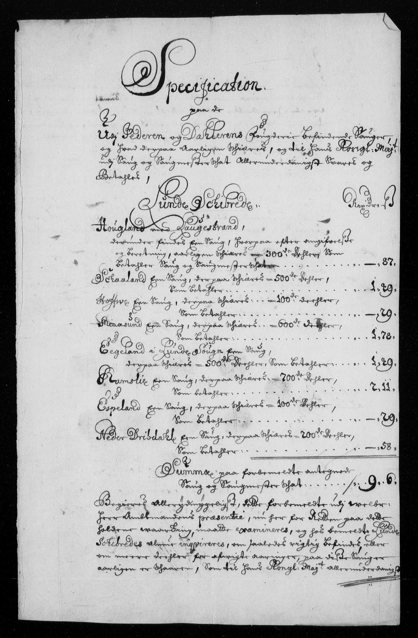 Rentekammeret inntil 1814, Reviderte regnskaper, Fogderegnskap, AV/RA-EA-4092/R46/L2728: Fogderegnskap Jæren og Dalane, 1694-1696, s. 533