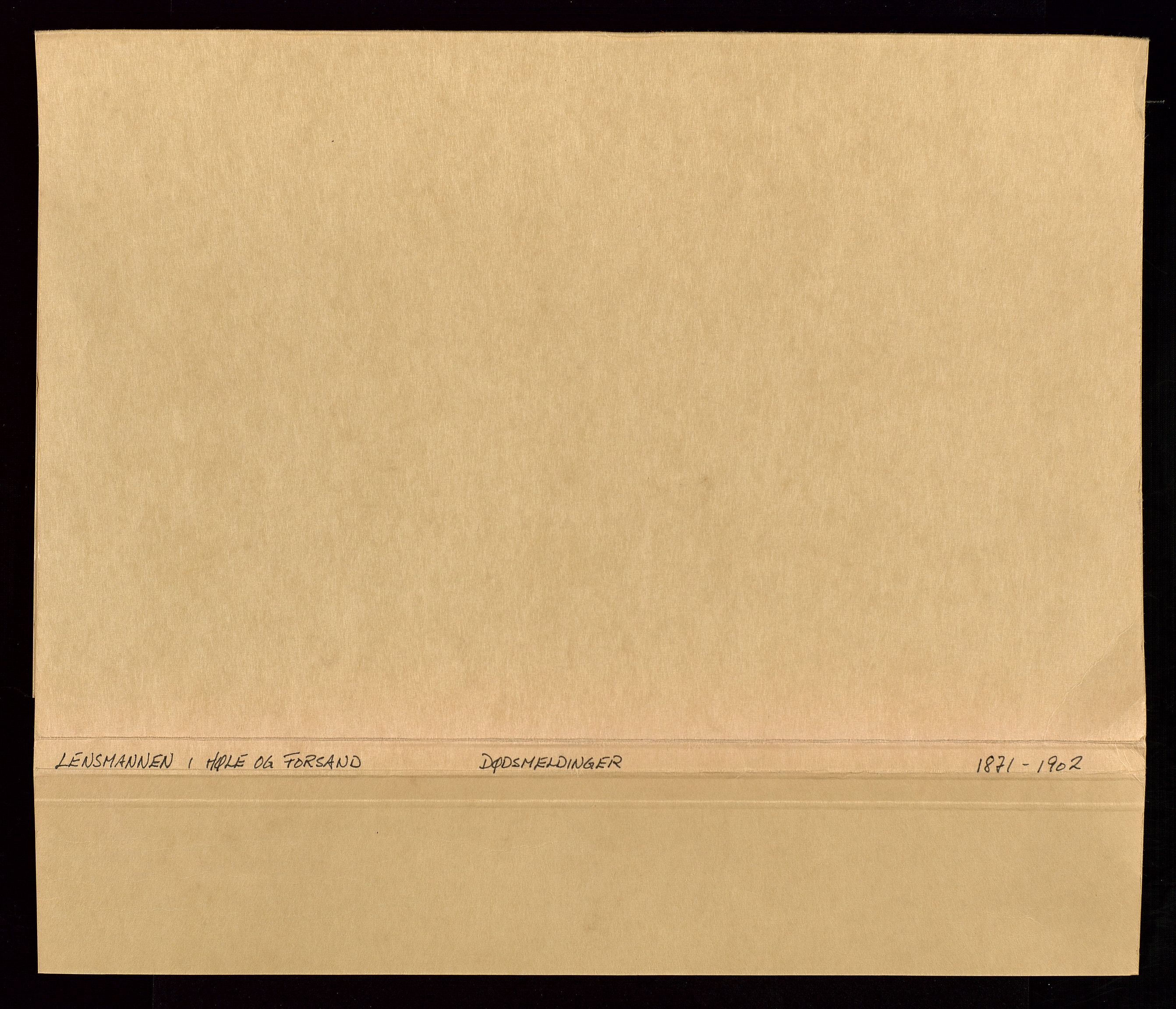 Høle og Forsand lensmannskontor, AV/SAST-A-100127/Gga/L0007: Dødsmeldinger m.vedlegg, 1871-1965