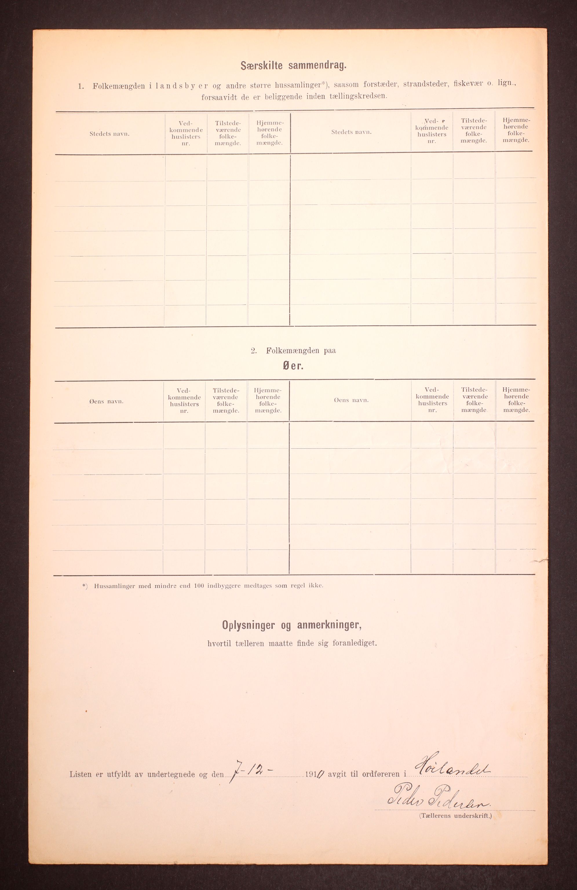 RA, Folketelling 1910 for 1743 Høylandet herred, 1910, s. 8