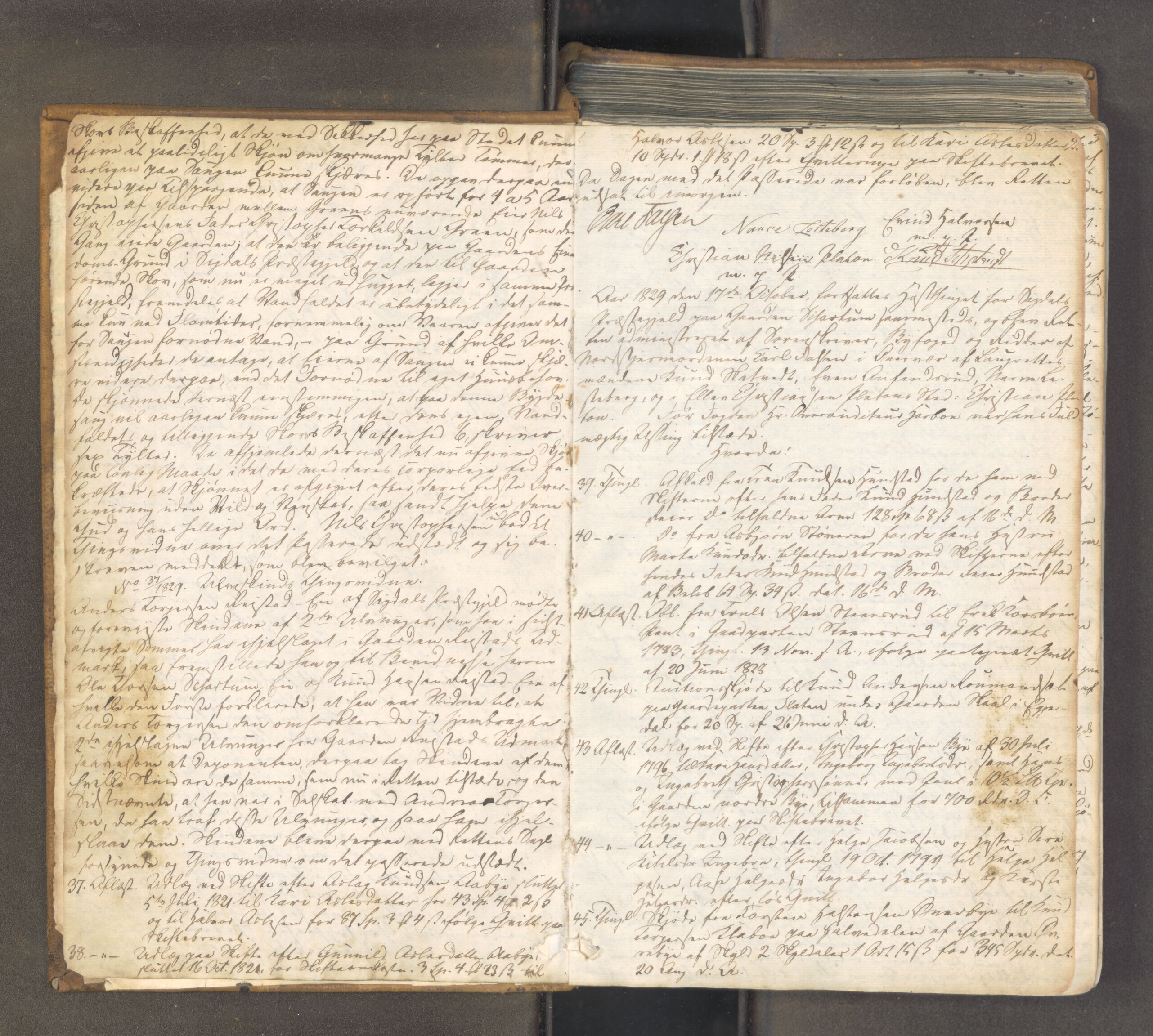 Eiker, Modum og Sigdal sorenskriveri, AV/SAKO-A-123/F/Fa/Fac/L0023: Tingbok, 1829-1835, s. 1b-2a