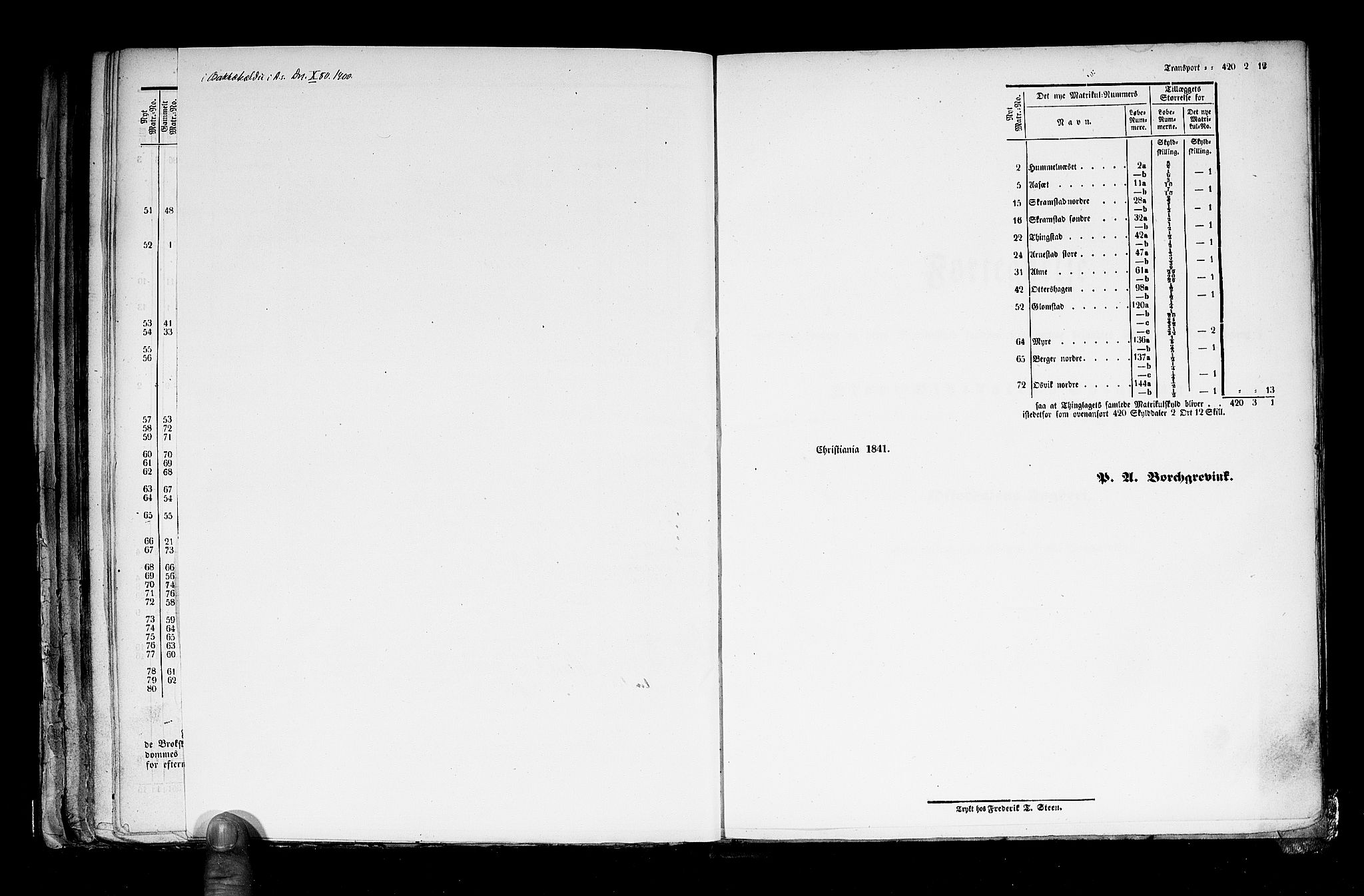 Rygh, RA/PA-0034/F/Fb/L0003: Matrikkelen for 1838 - Hedemarken amt (Hedmark fylke), 1838