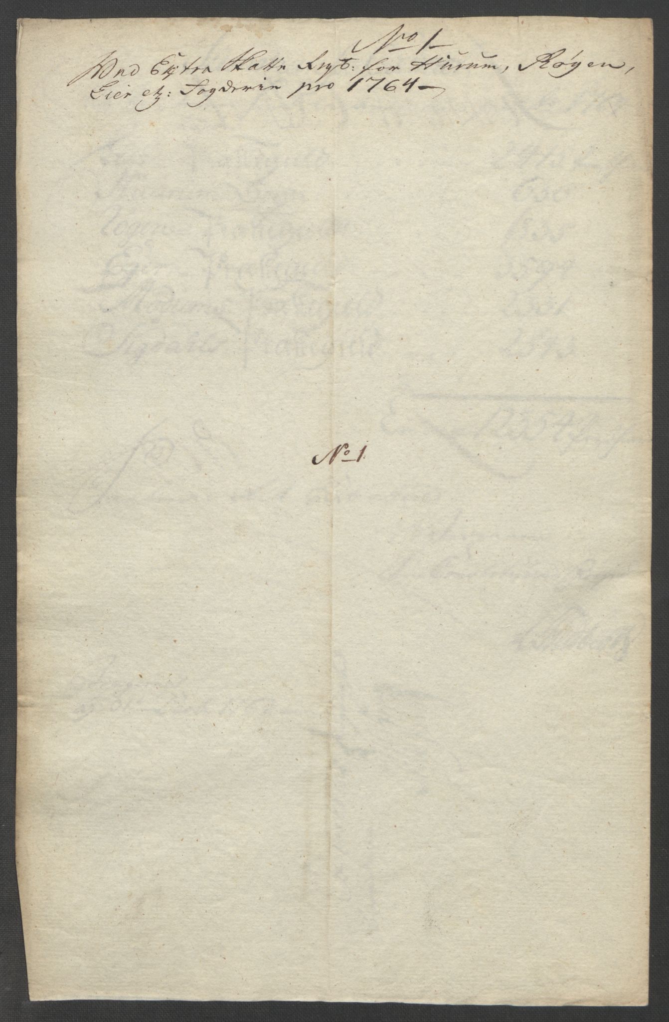 Rentekammeret inntil 1814, Reviderte regnskaper, Fogderegnskap, RA/EA-4092/R31/L1833: Ekstraskatten Hurum, Røyken, Eiker, Lier og Buskerud, 1762-1764, s. 165