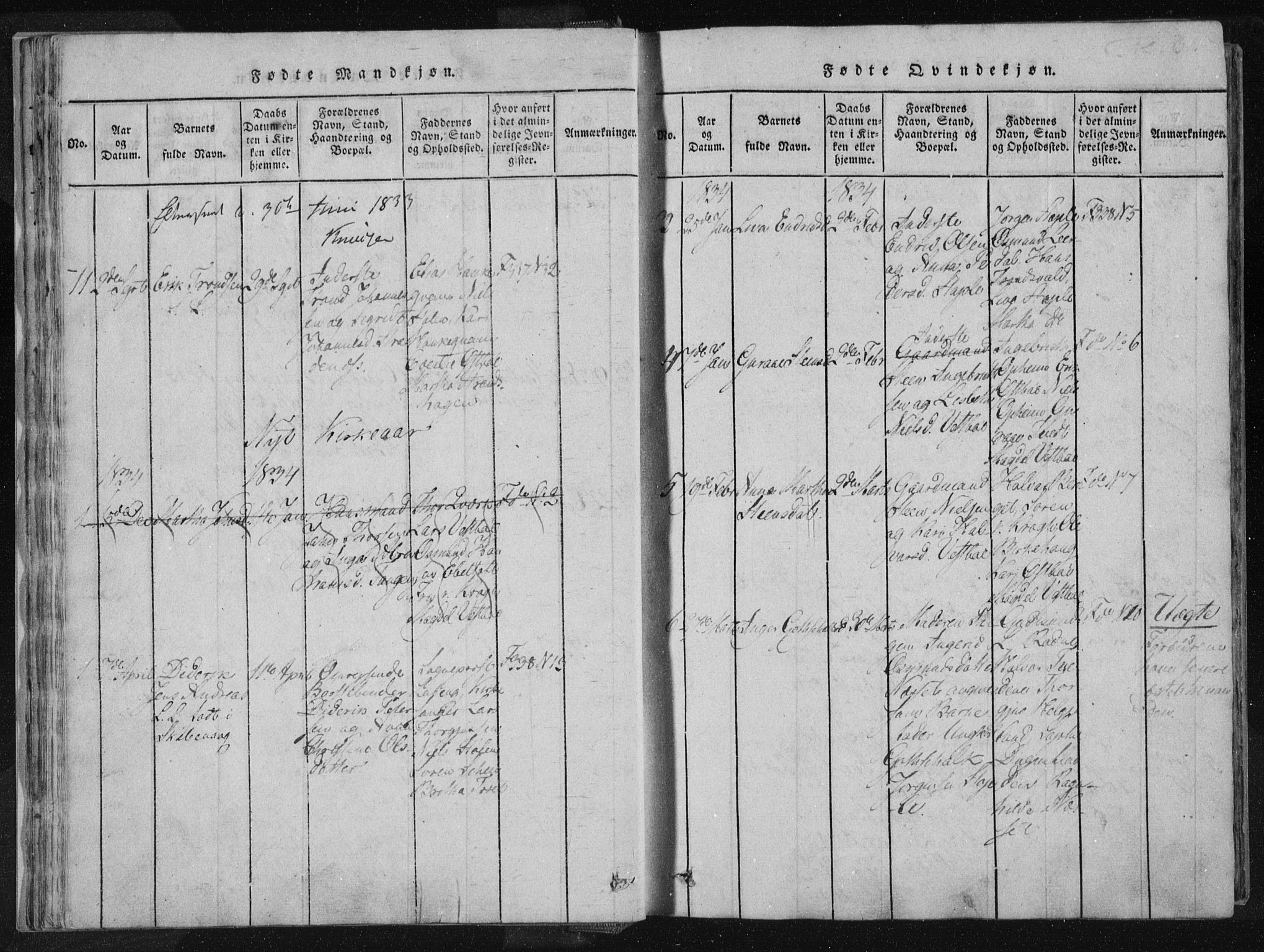 Vikedal sokneprestkontor, AV/SAST-A-101840/01/IV: Ministerialbok nr. A 4, 1816-1850, s. 31