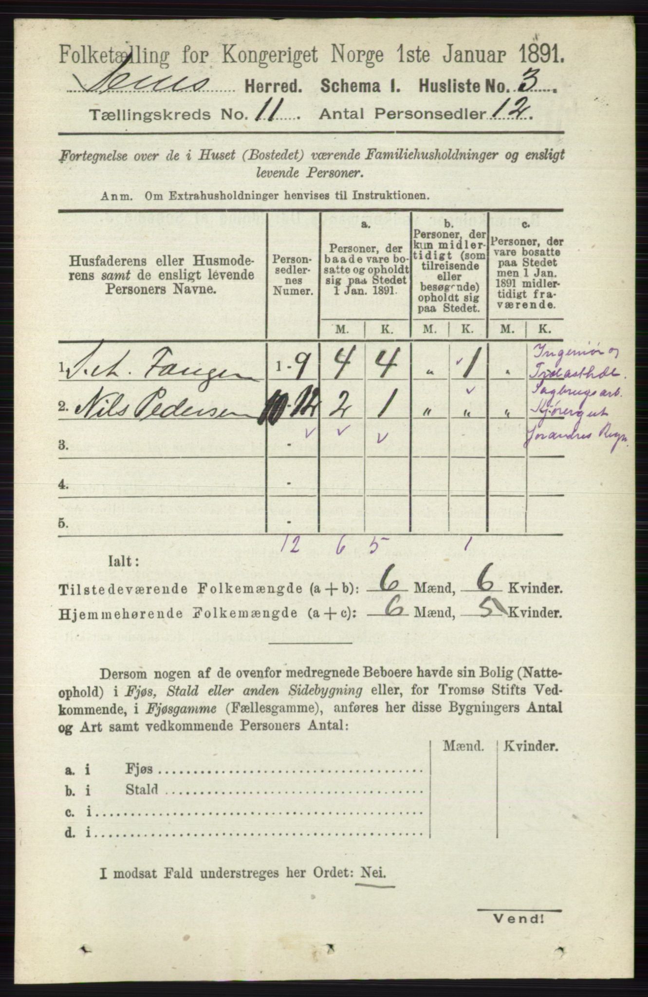 RA, Folketelling 1891 for 0721 Sem herred, 1891, s. 5318