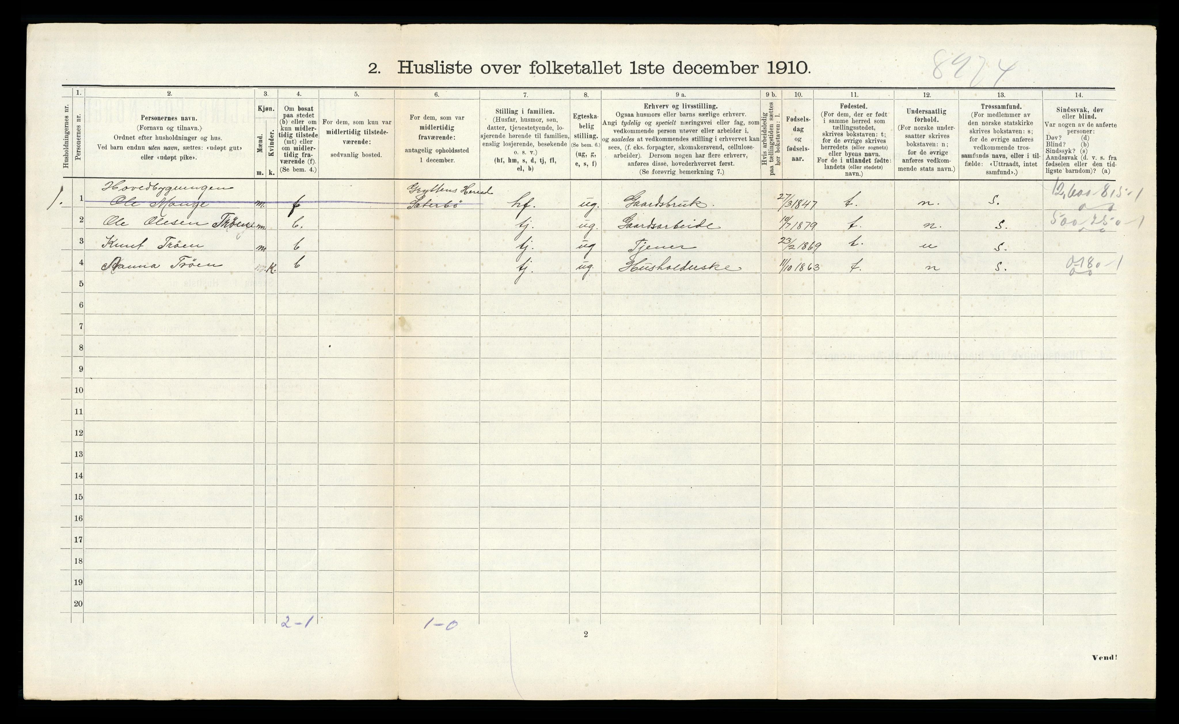 RA, Folketelling 1910 for 1539 Grytten herred, 1910, s. 523