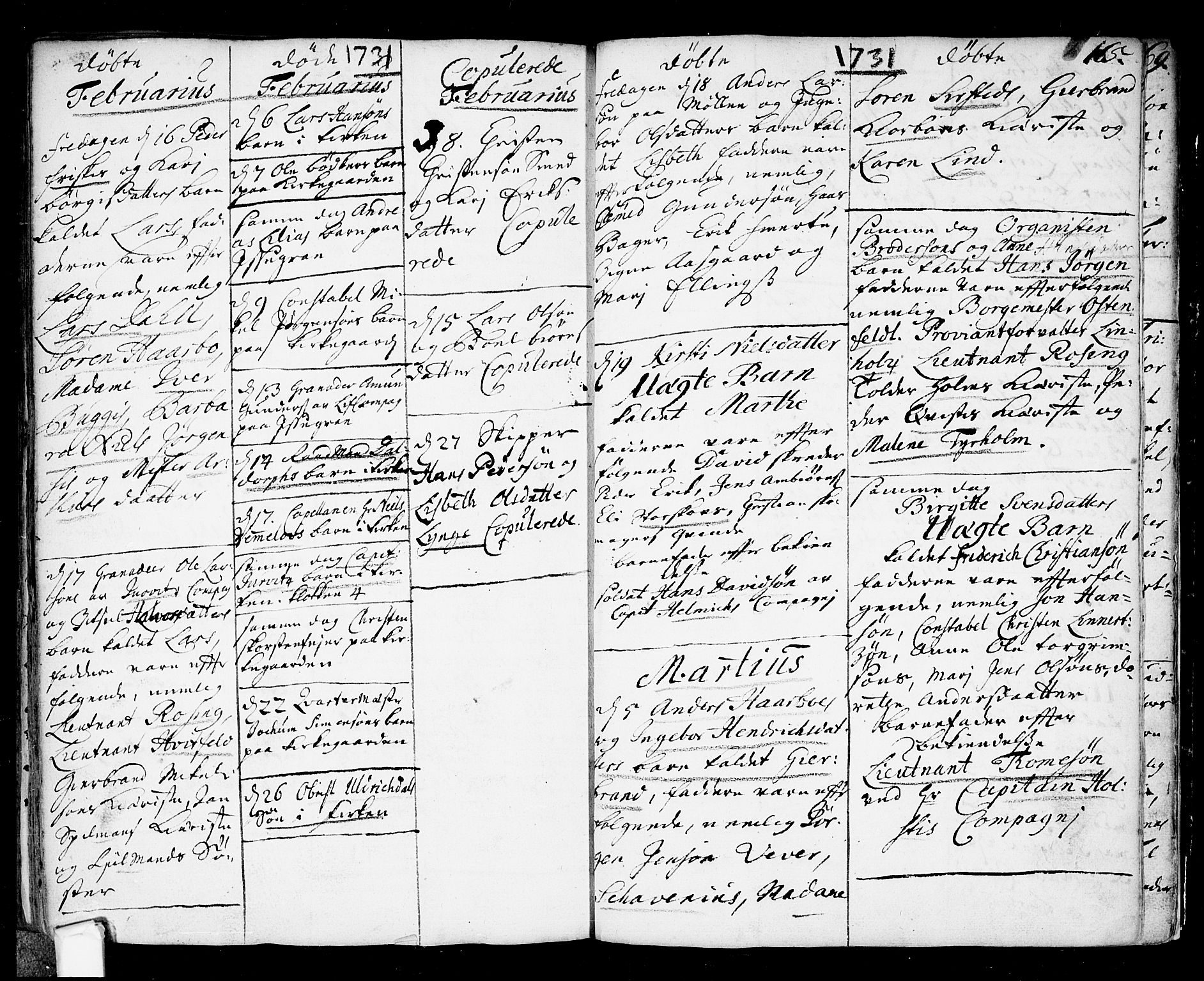 Fredrikstad prestekontor Kirkebøker, AV/SAO-A-11082/F/Fa/L0001: Ministerialbok nr. 1, 1717-1731, s. 165