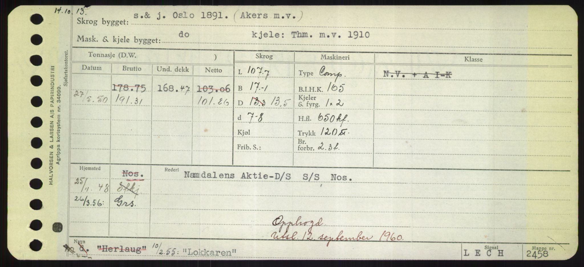 Sjøfartsdirektoratet med forløpere, Skipsmålingen, AV/RA-S-1627/H/Hd/L0023: Fartøy, Lia-Løv, s. 301