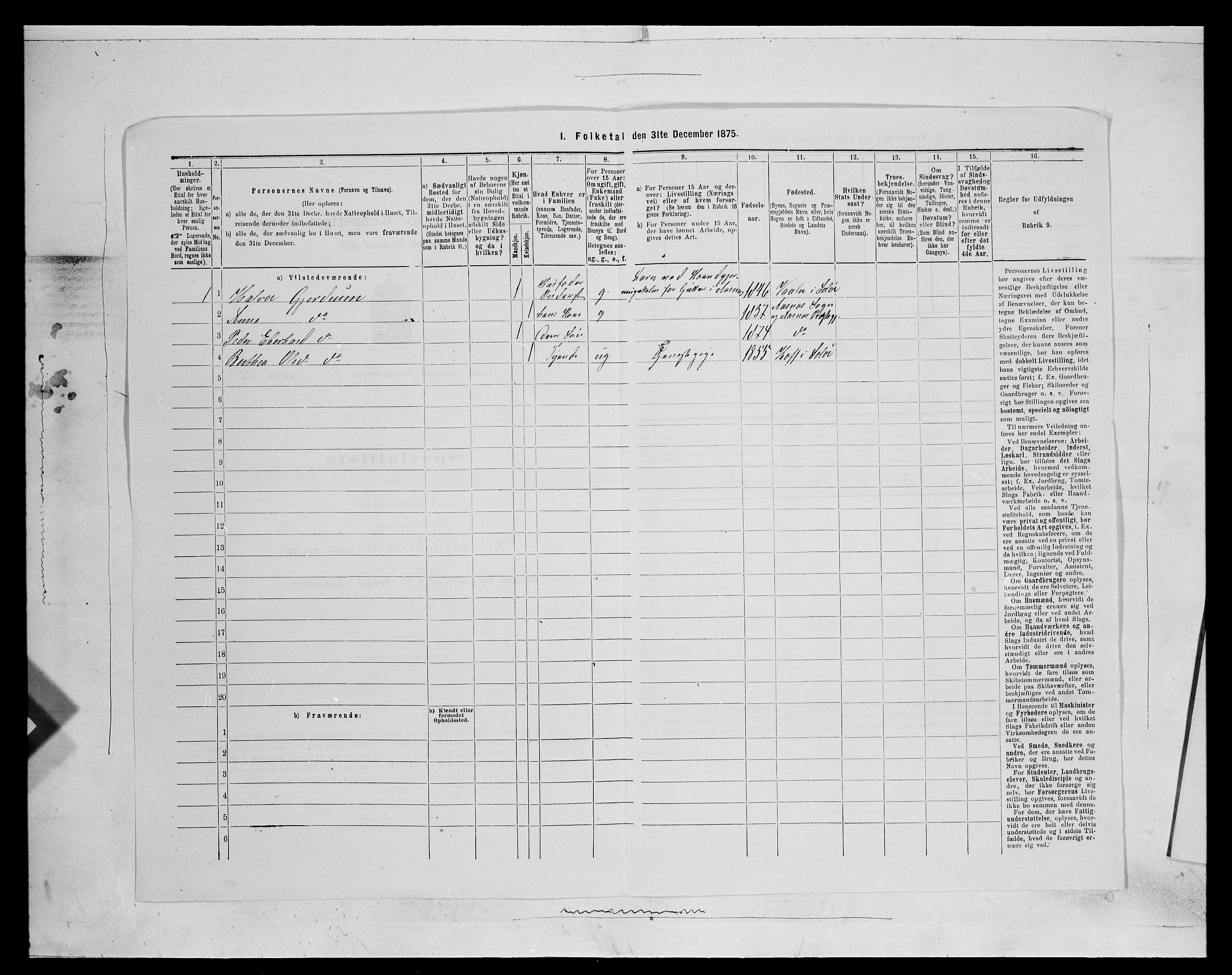 SAH, Folketelling 1875 for 0425P Åsnes prestegjeld, 1875, s. 679