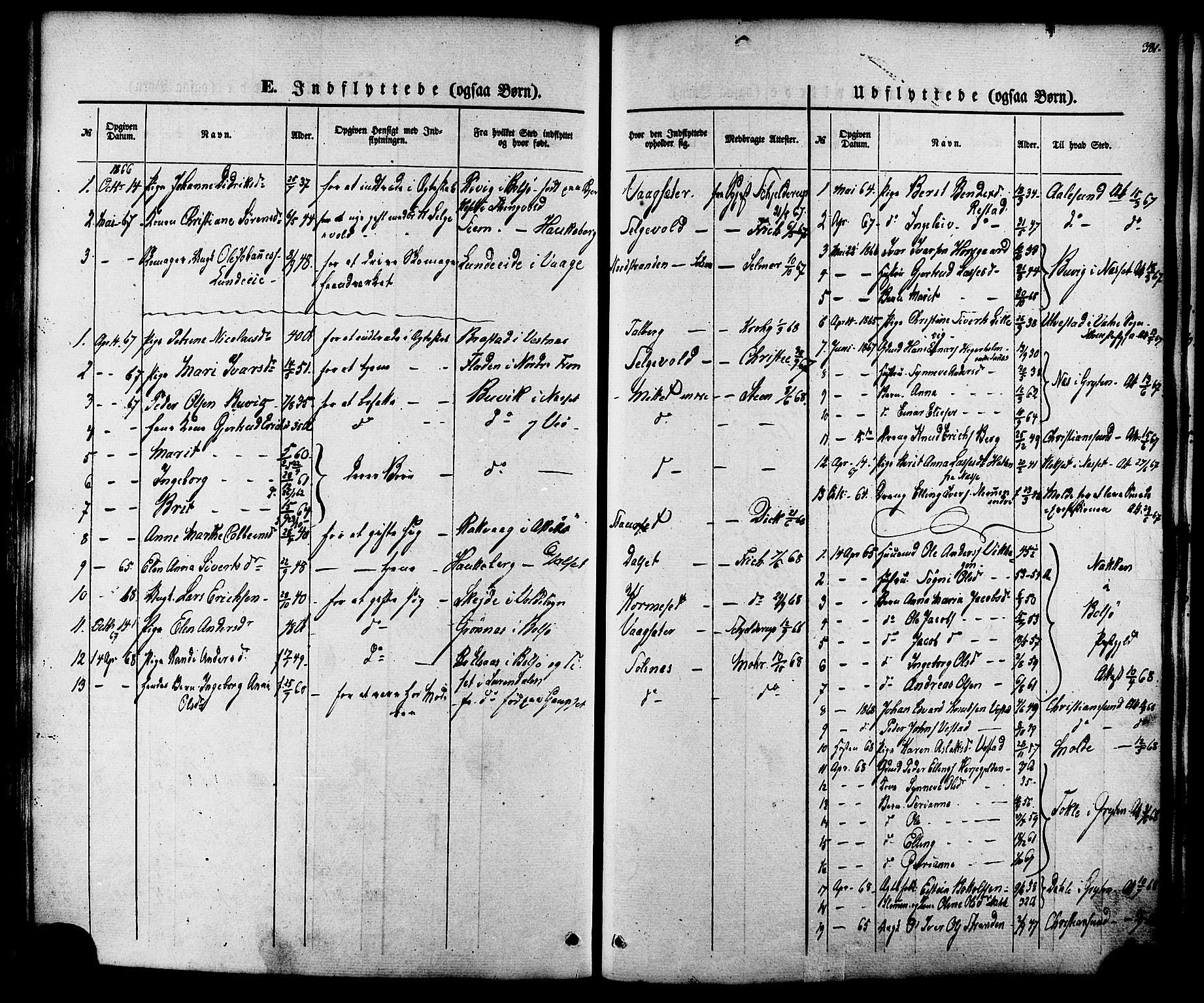 Ministerialprotokoller, klokkerbøker og fødselsregistre - Møre og Romsdal, AV/SAT-A-1454/547/L0603: Ministerialbok nr. 547A05, 1846-1877, s. 381