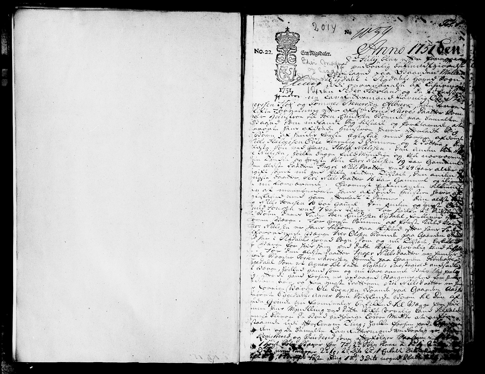 Eiker, Modum og Sigdal sorenskriveri, AV/SAKO-A-123/H/Hb/Hba/L0011: Skifteprotokoll, 1751-1753, s. 0b-1a