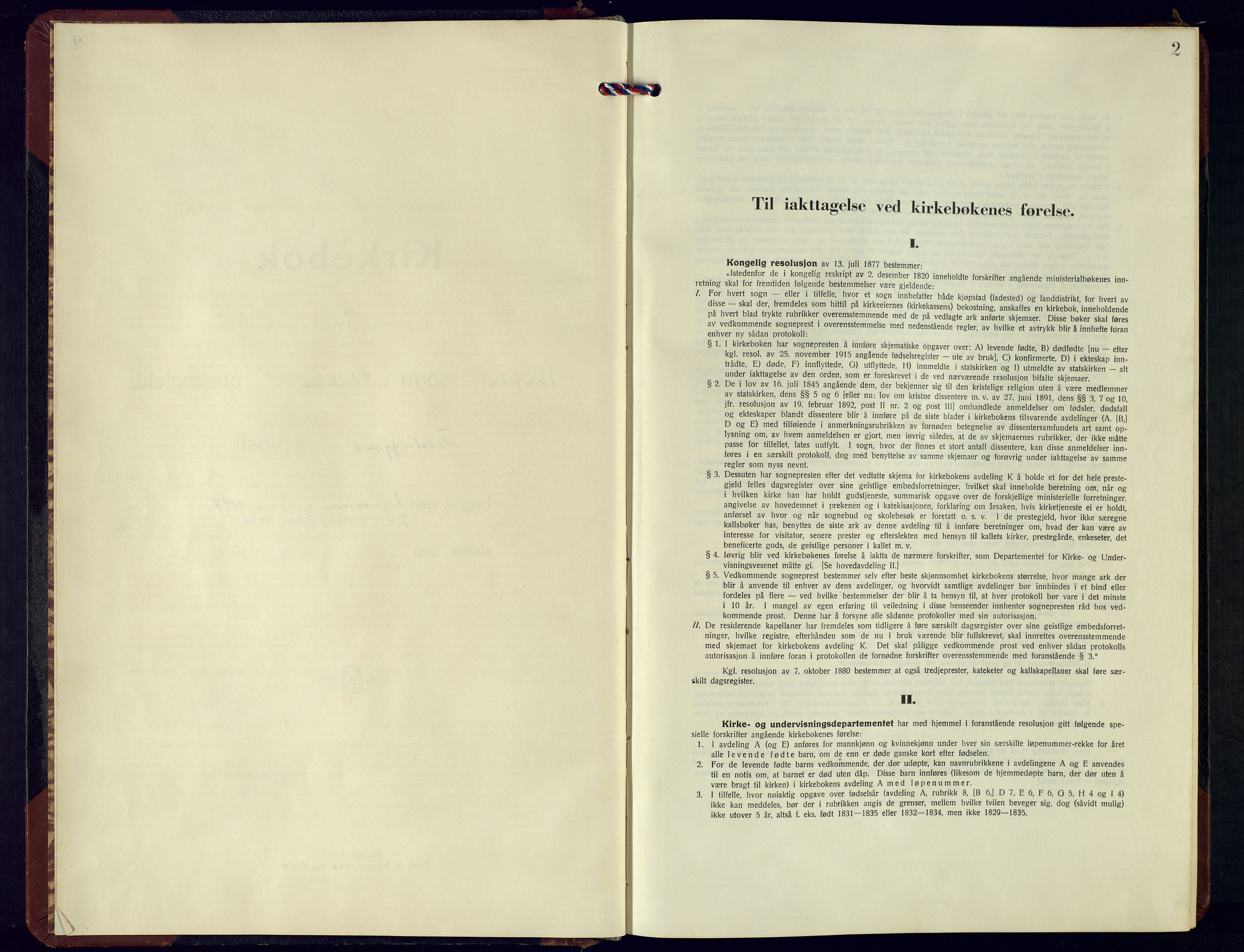 Bakke sokneprestkontor, AV/SAK-1111-0002/F/Fb/Fba/L0005: Klokkerbok nr. B 5, 1947-1971, s. 2