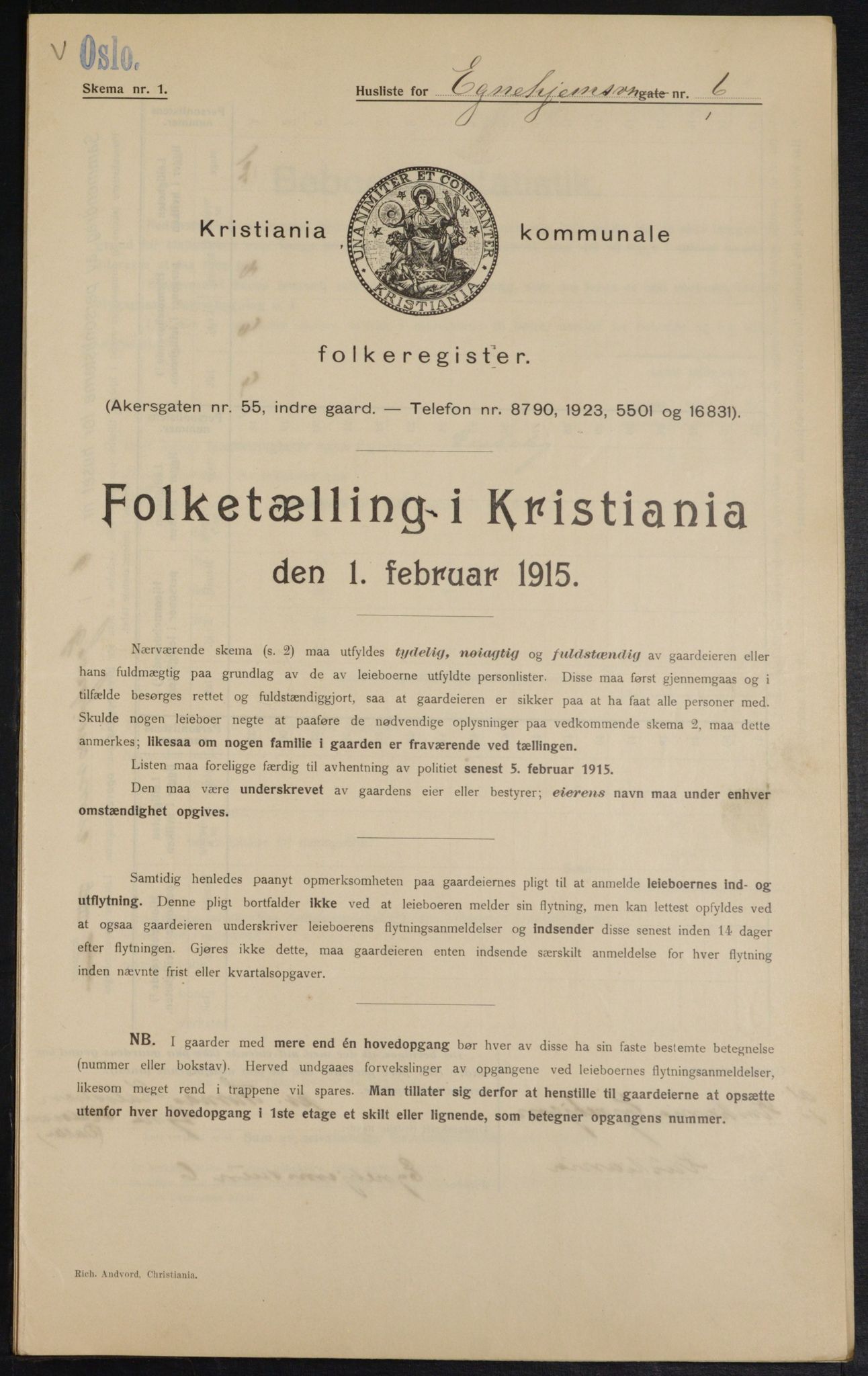 OBA, Kommunal folketelling 1.2.1915 for Kristiania, 1915, s. 18341