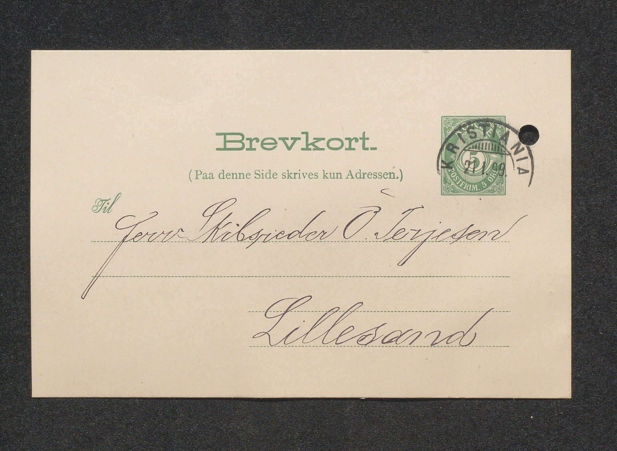 O. Terjesens rederi, AAKS/PA-2525/E/E01/L0007: Korrespondanse, 1899-1900