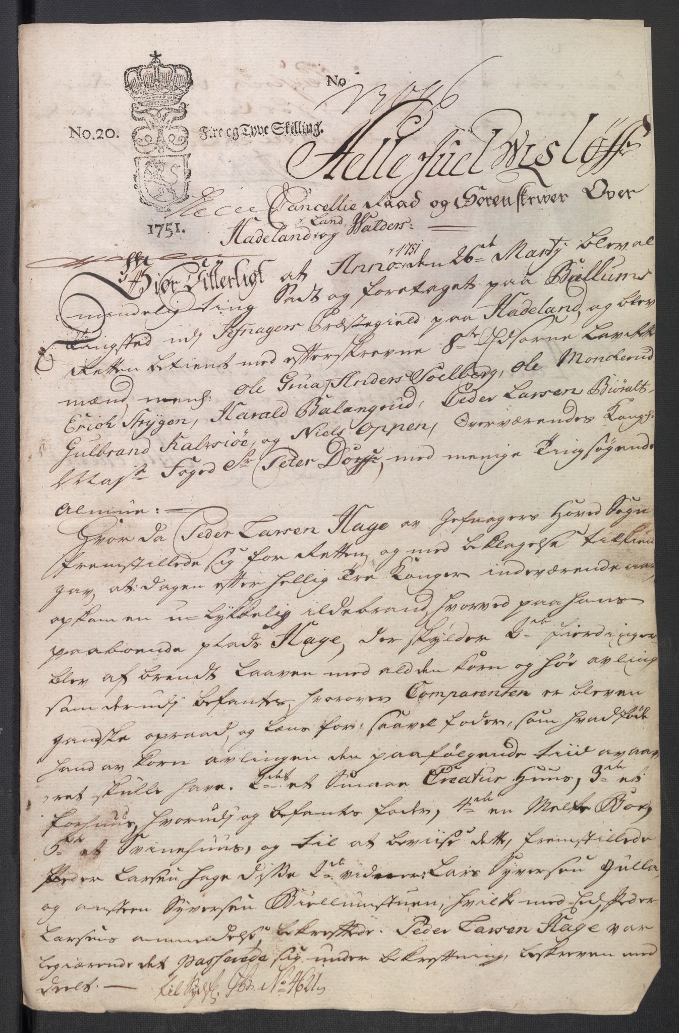 Rentekammeret inntil 1814, Reviderte regnskaper, Fogderegnskap, AV/RA-EA-4092/R18/L1349: Fogderegnskap Hadeland, Toten og Valdres, 1752-1753, s. 226