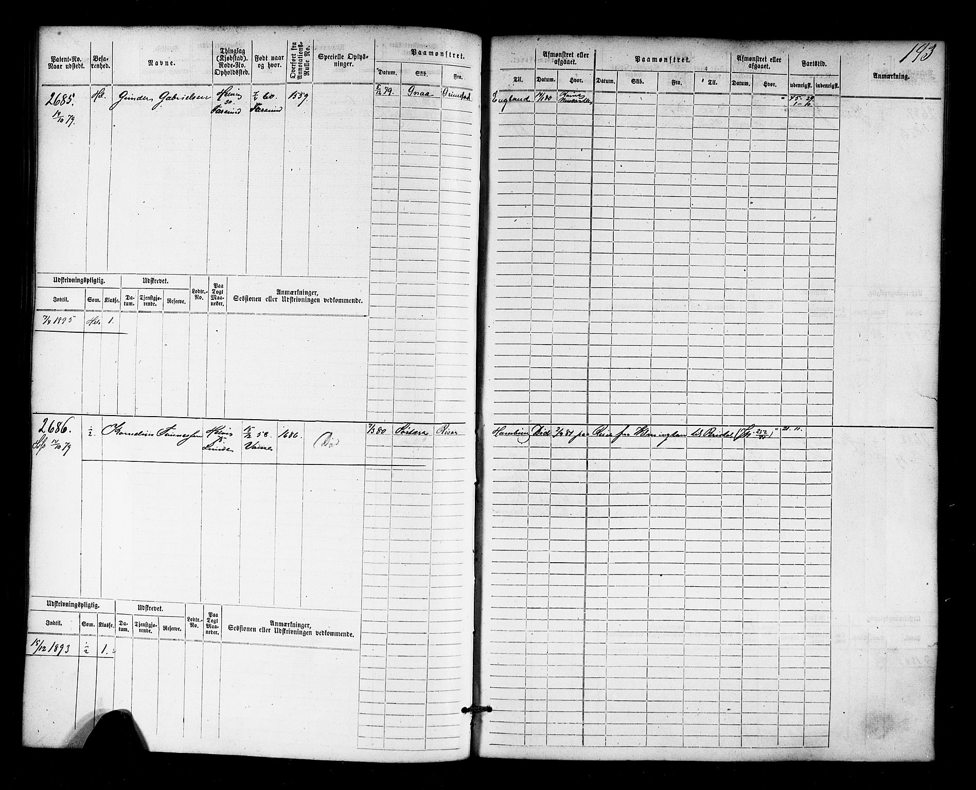 Farsund mønstringskrets, AV/SAK-2031-0017/F/Fb/L0018: Hovedrulle nr 2301-3066, Z-10, 1875-1914, s. 198