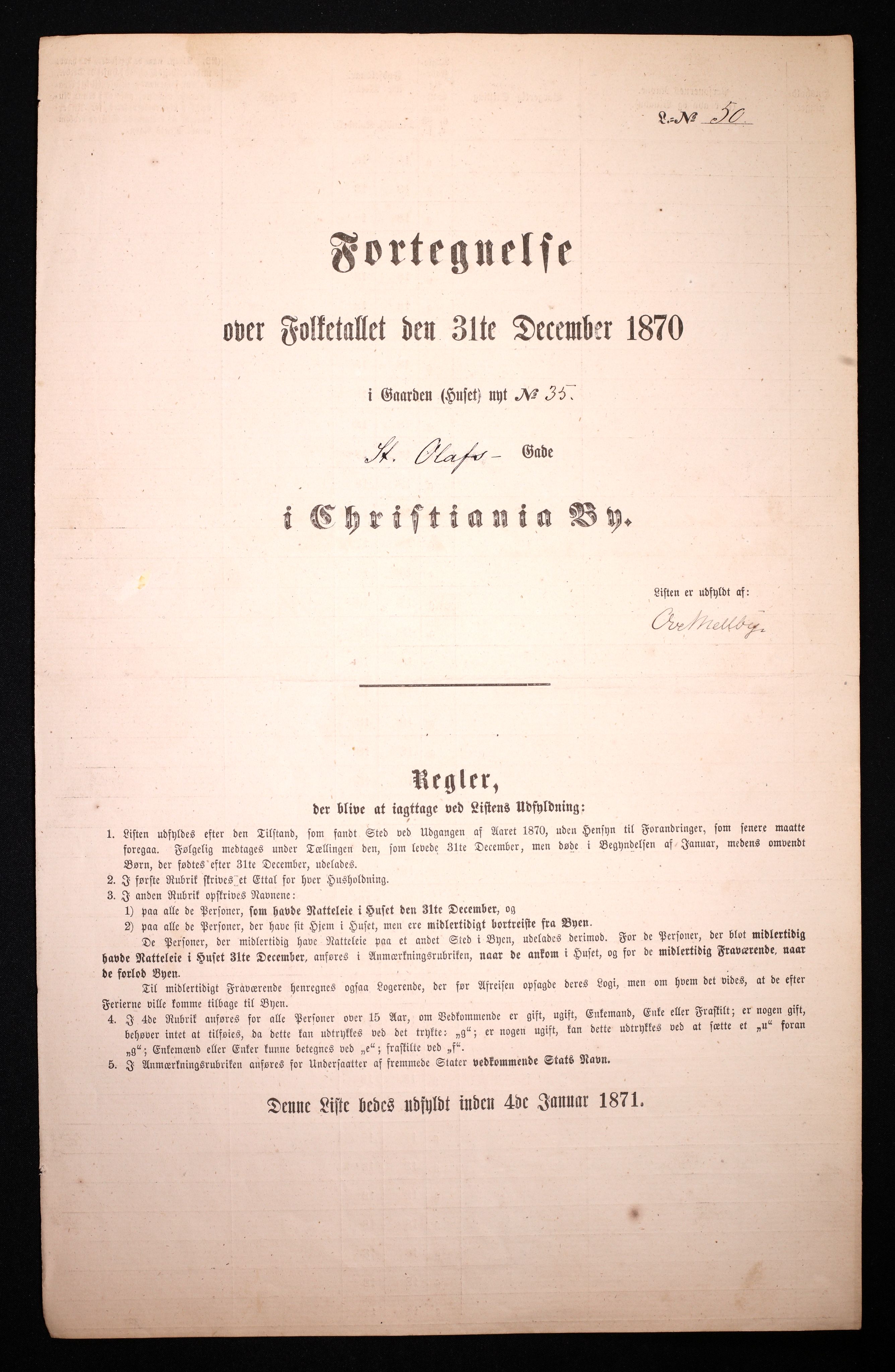 RA, Folketelling 1870 for 0301 Kristiania kjøpstad, 1870, s. 3606