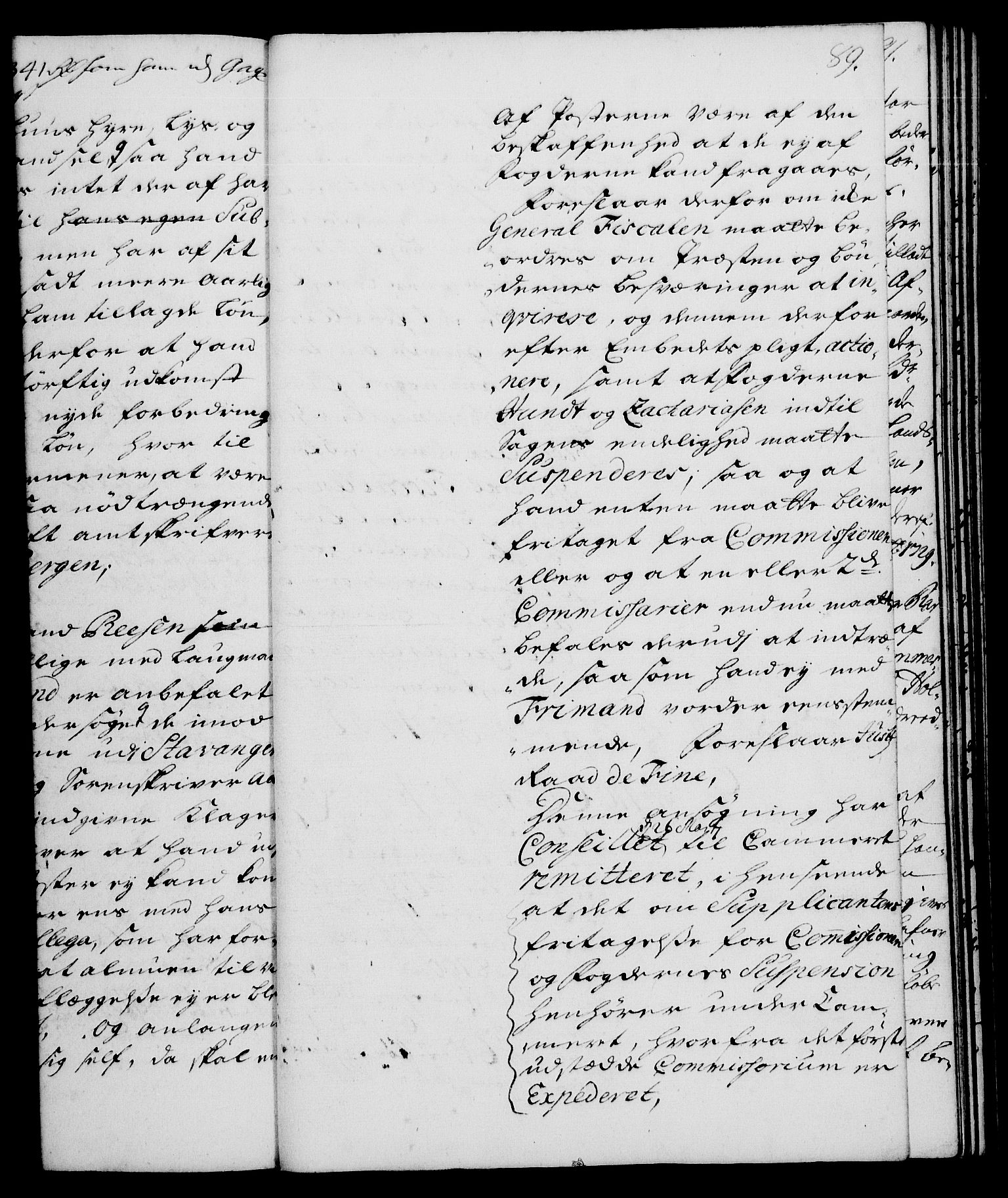 Rentekammeret, Kammerkanselliet, RA/EA-3111/G/Gh/Gha/L0014: Norsk ekstraktmemorialprotokoll. Merket RK 53.59, 1731-1732, s. 89