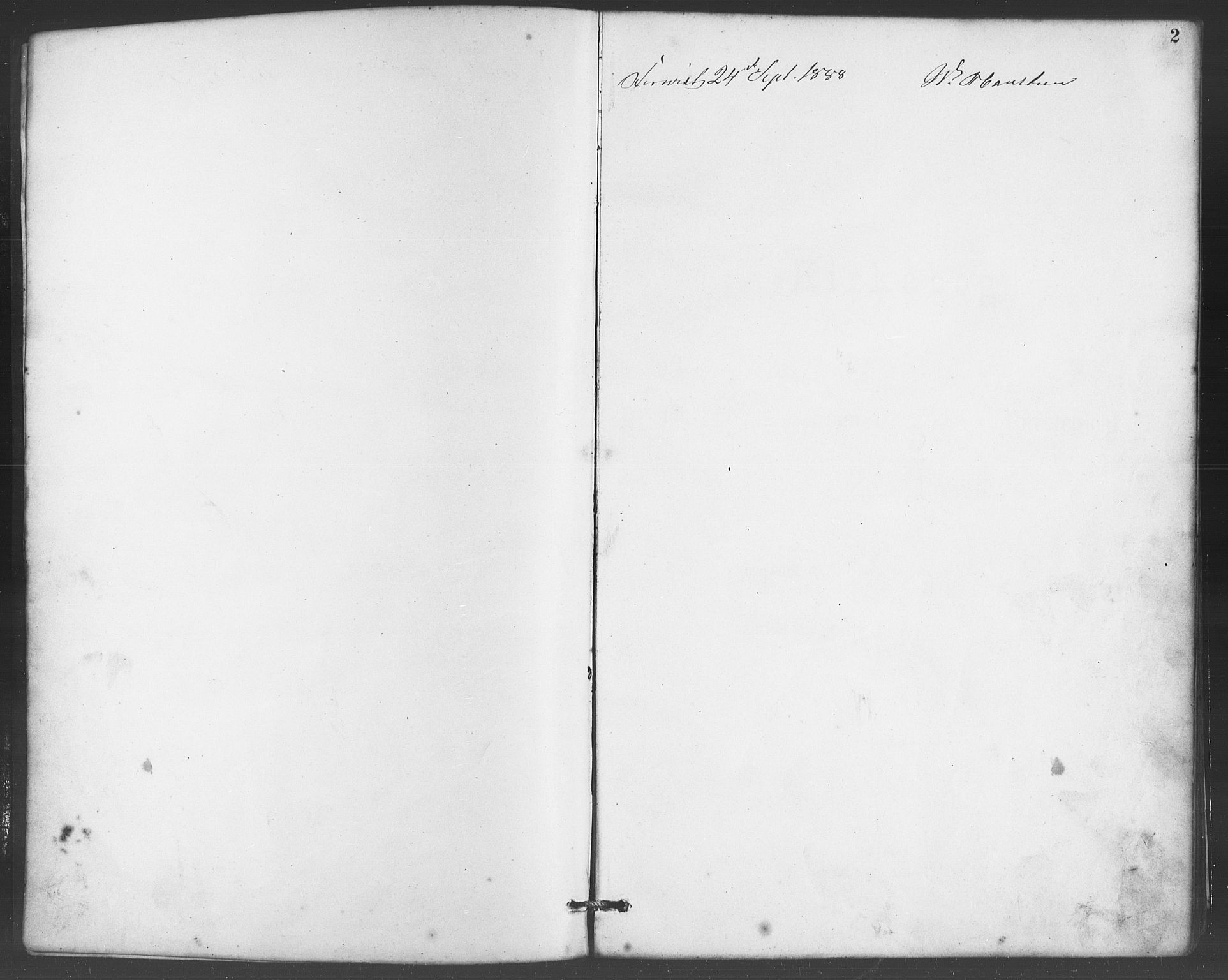 Evanger sokneprestembete, SAB/A-99924: Klokkerbok nr. A 4, 1887-1897, s. 2