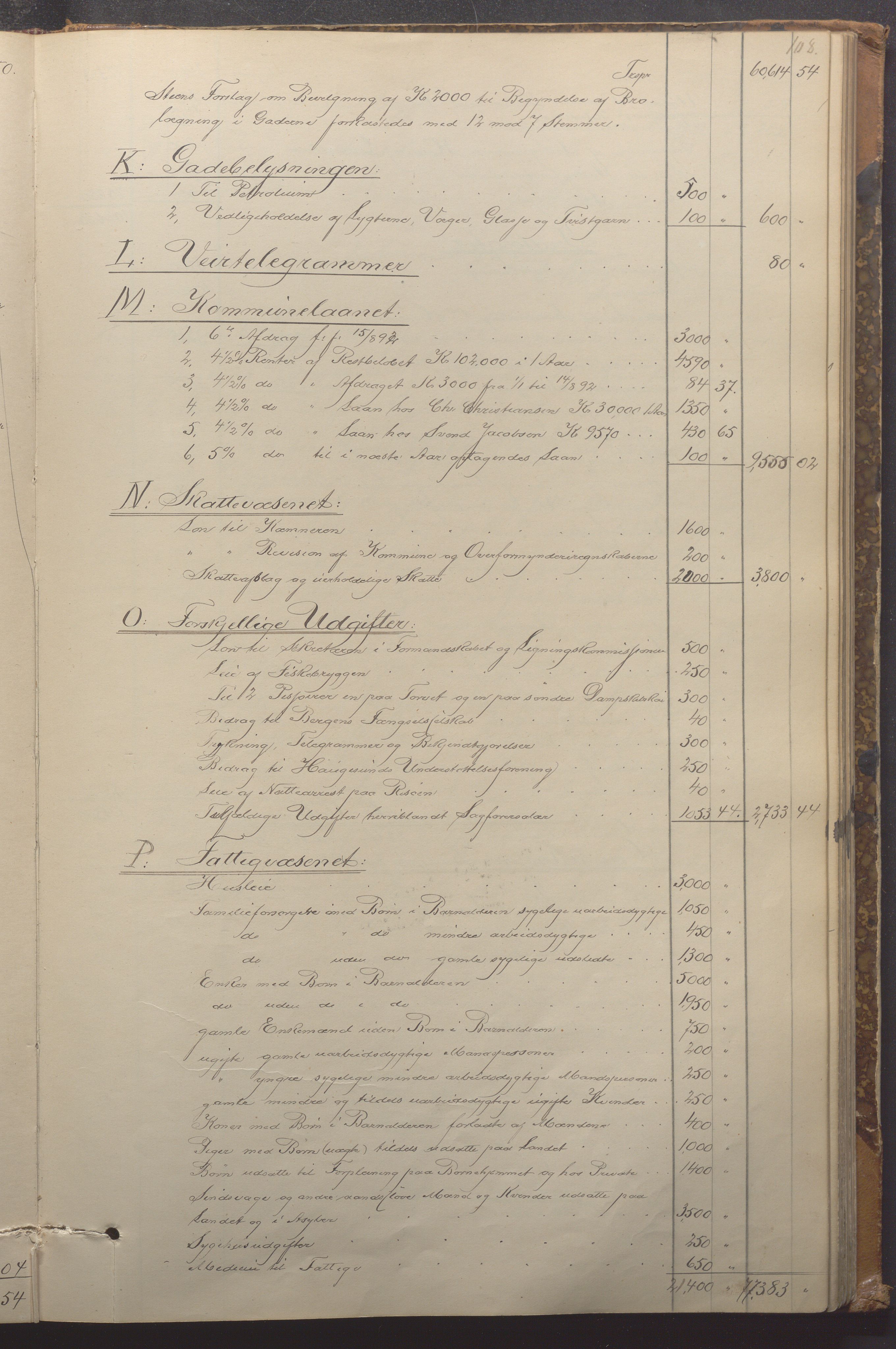 Haugesund kommune - Formannskapet, IKAR/X-0001/A/L0005: Møtebok, 1887-1895, s. 108a