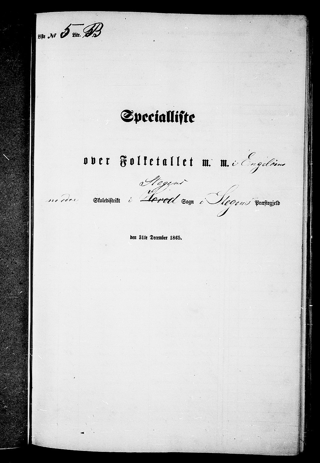 RA, Folketelling 1865 for 1848P Steigen prestegjeld, 1865, s. 72