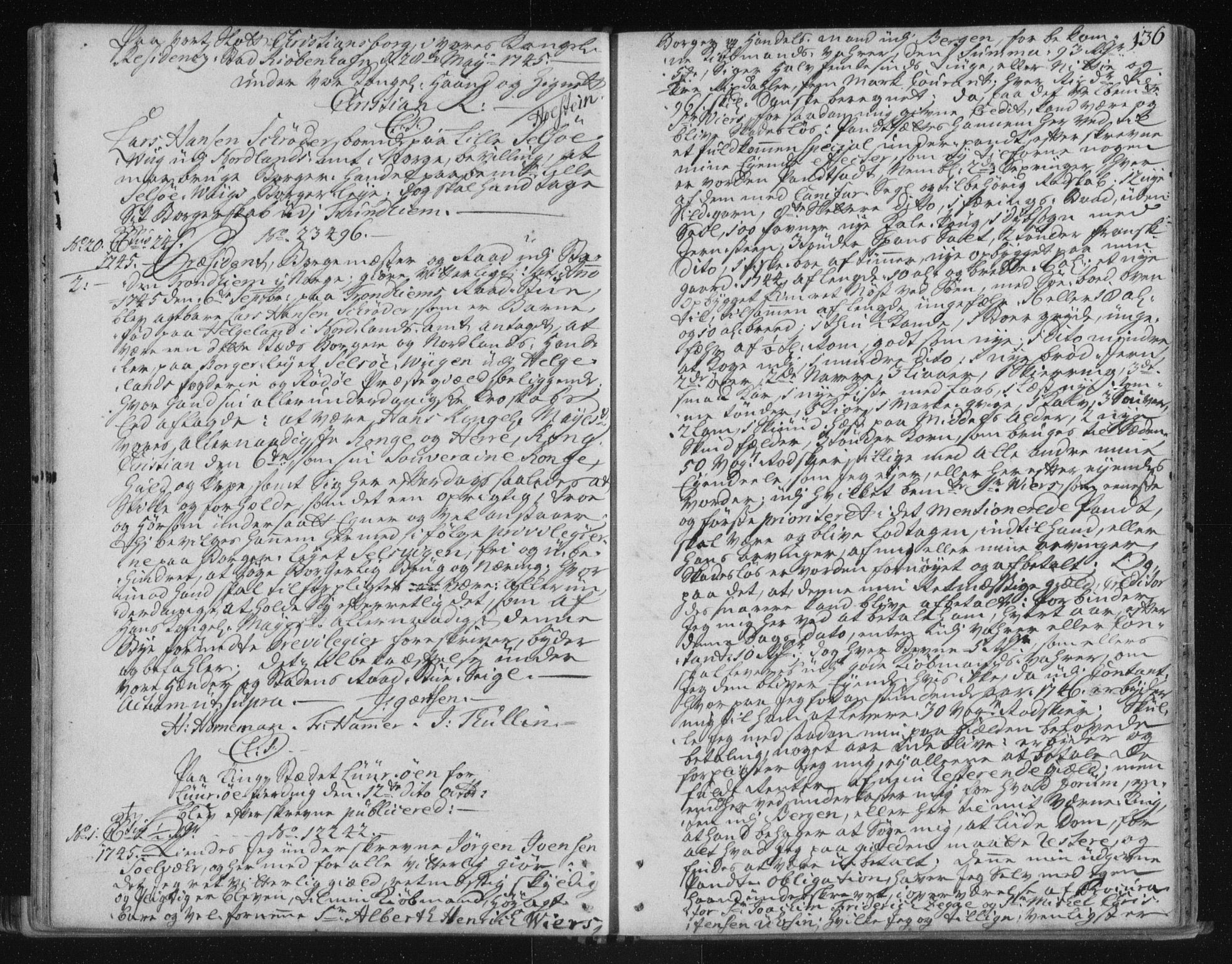 Helgeland sorenskriveri, SAT/A-0004/2/2C/L0002: Pantebok nr. 1b, 1729-1751, s. 136