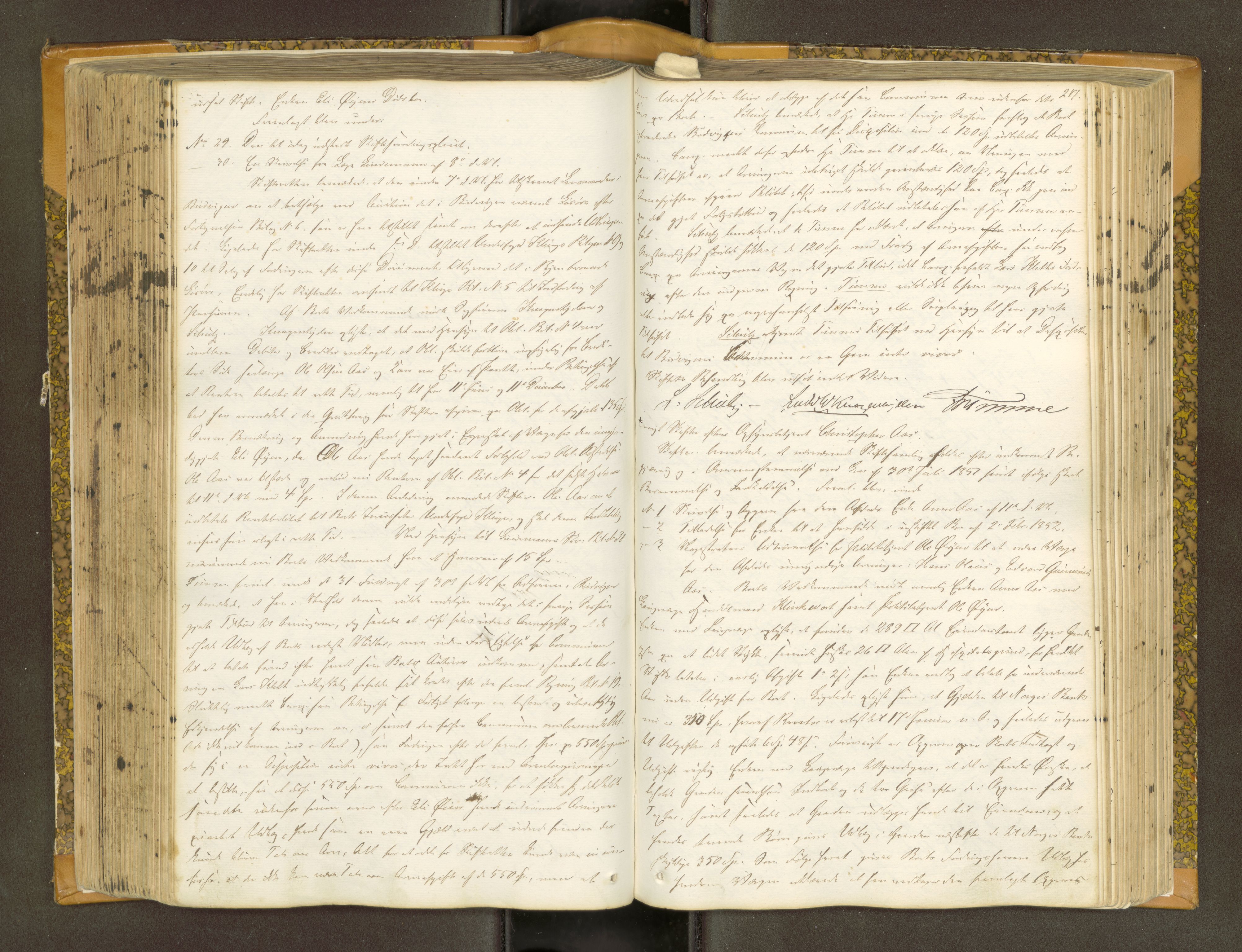 Trondheim byfogd, AV/SAT-A-0003/1/3/3B/L0005: Skiftebehandlingsprotokoll (u/ register) gml.nr.29. U, 1851-1859, s. 217