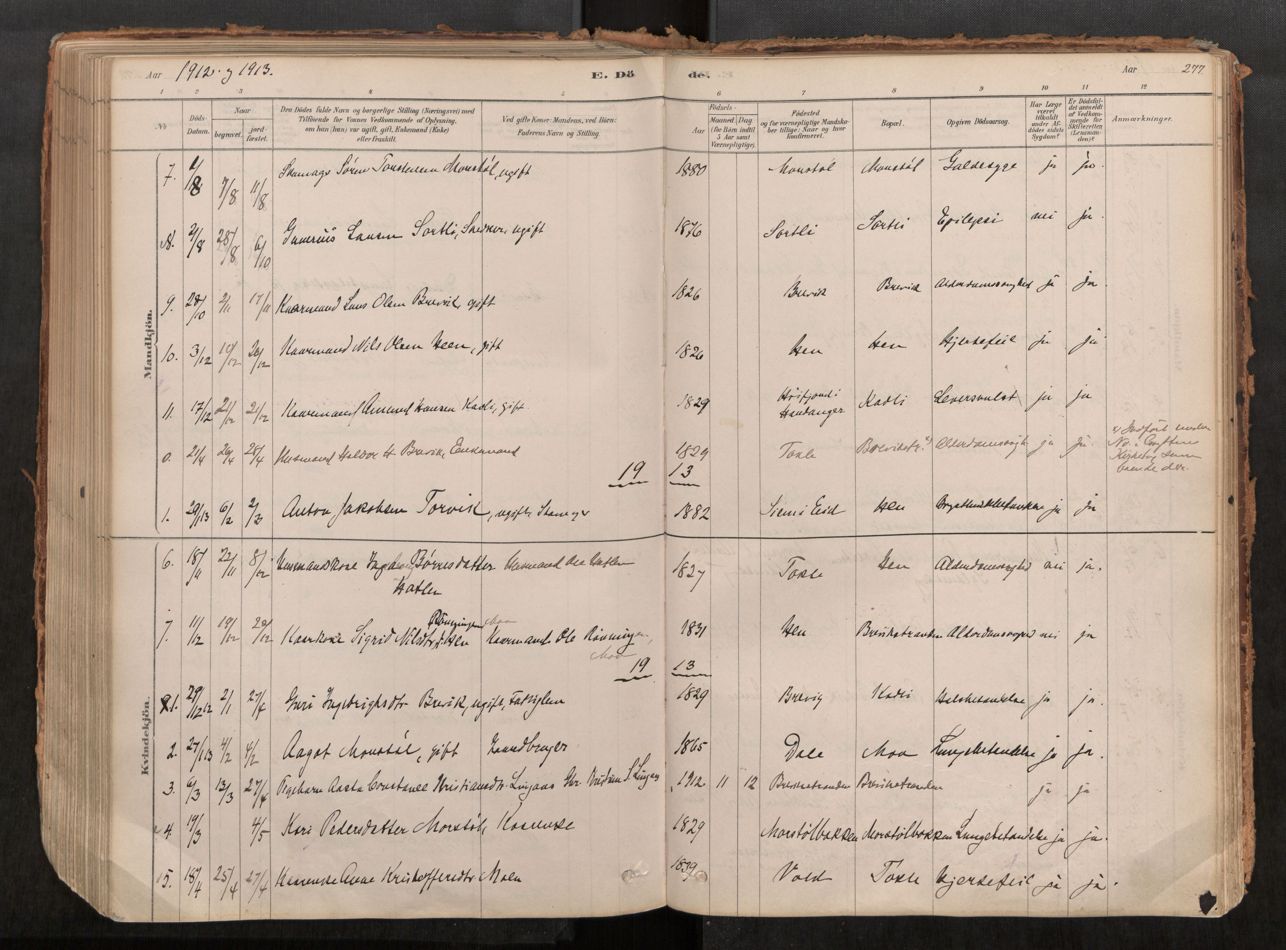 Ministerialprotokoller, klokkerbøker og fødselsregistre - Møre og Romsdal, AV/SAT-A-1454/545/L0594: Ministerialbok nr. 545A03, 1878-1920, s. 277